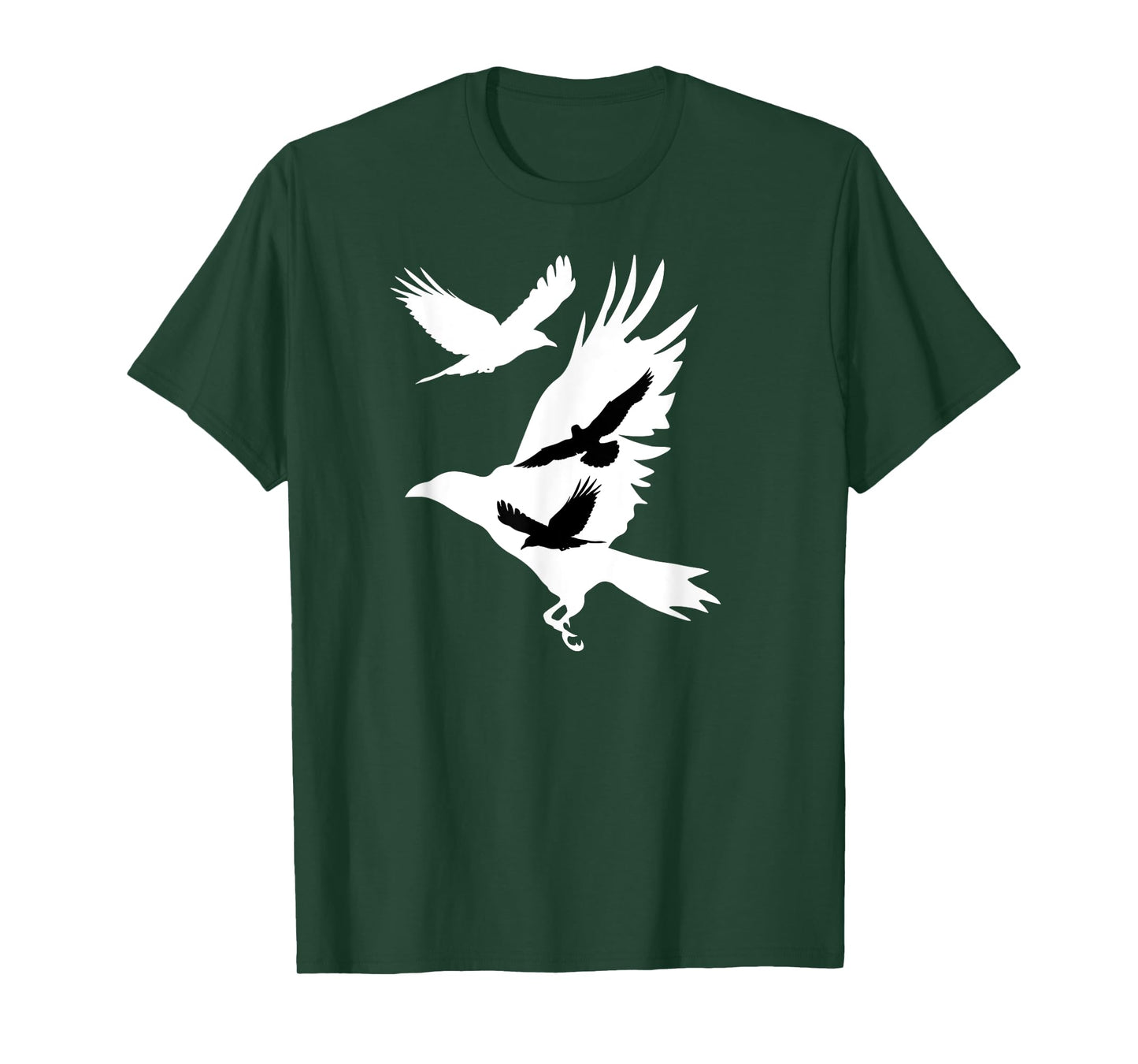 Crows in Flight Crow Raven Blackbird Bird Ornithology T-Shirt