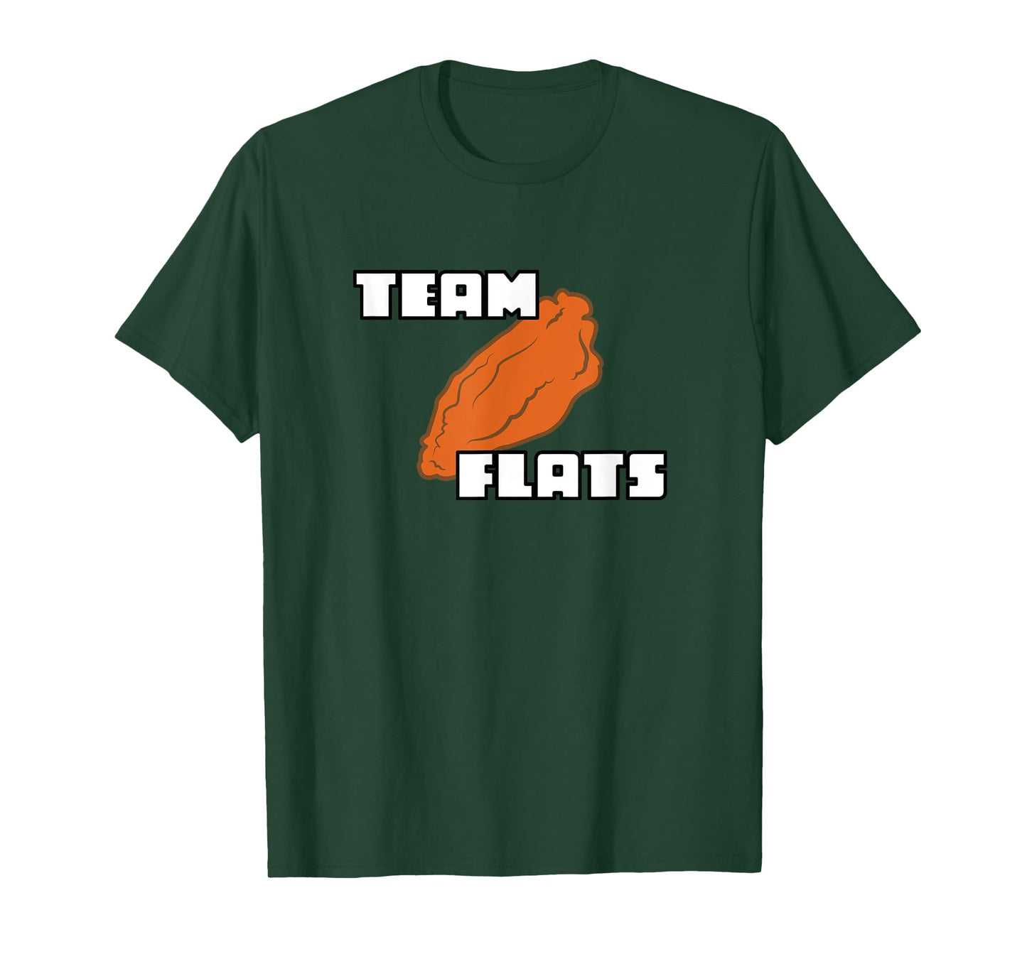 Buffalo Chicken Wing Team Flats and Drums T-Shirt