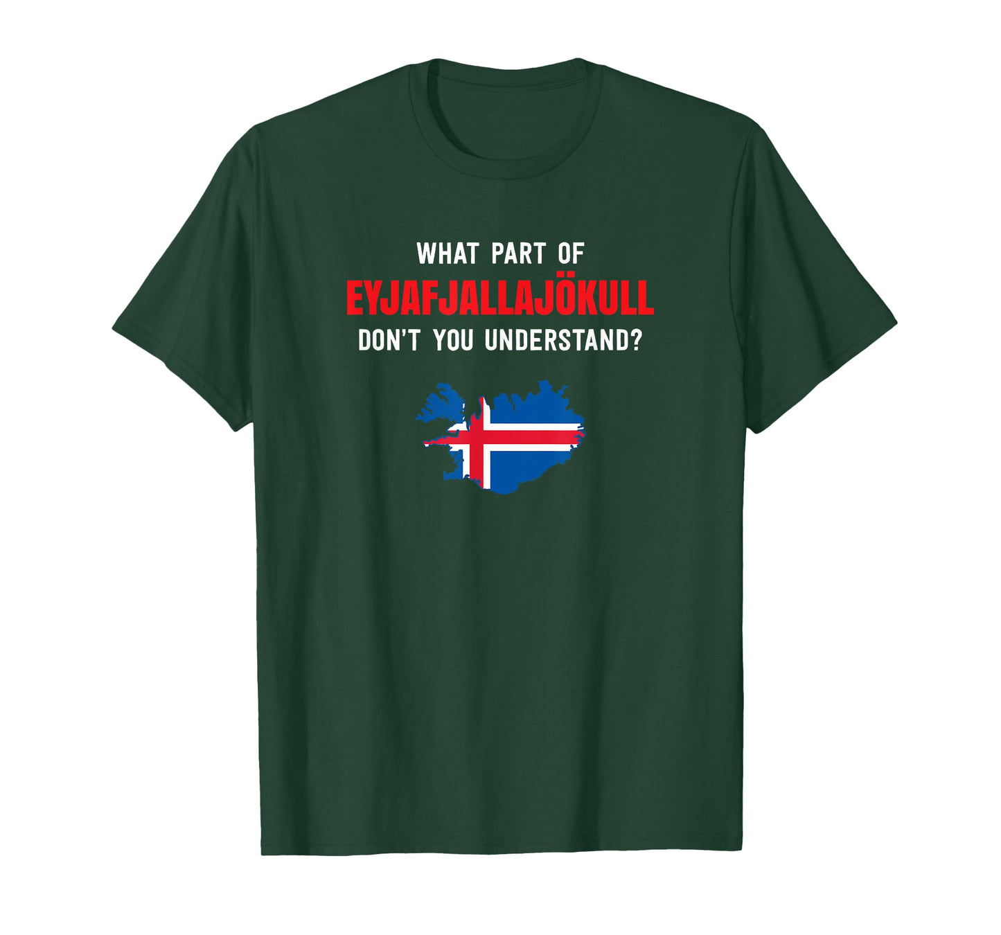 What part of Eyjafjallajökull, Iceland T-Shirt