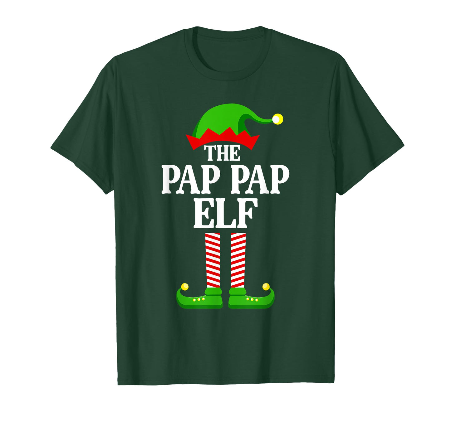 Pap Pap Elf Family Matching Group Funny Christmas T-Shirt