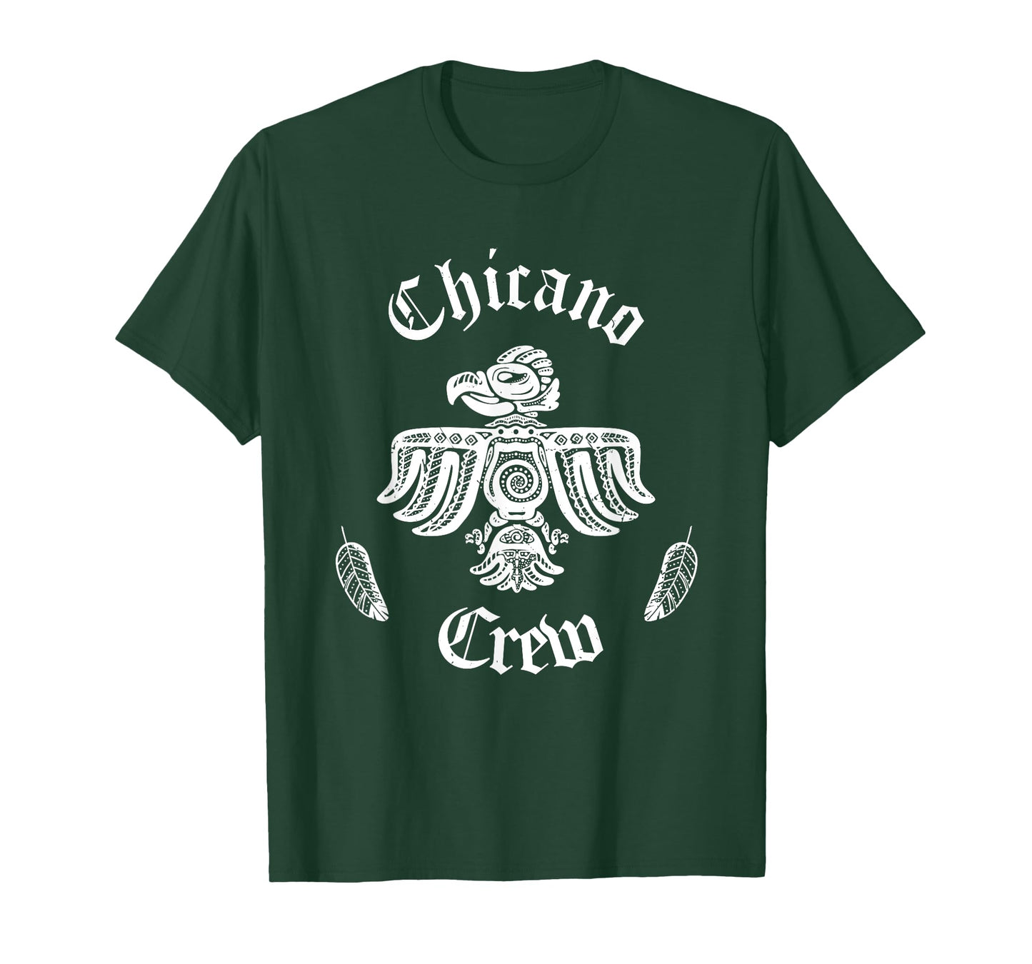 Chicano Crew Shirt | Mexican Huelga Bird Shirt Mens Chicano T-Shirt