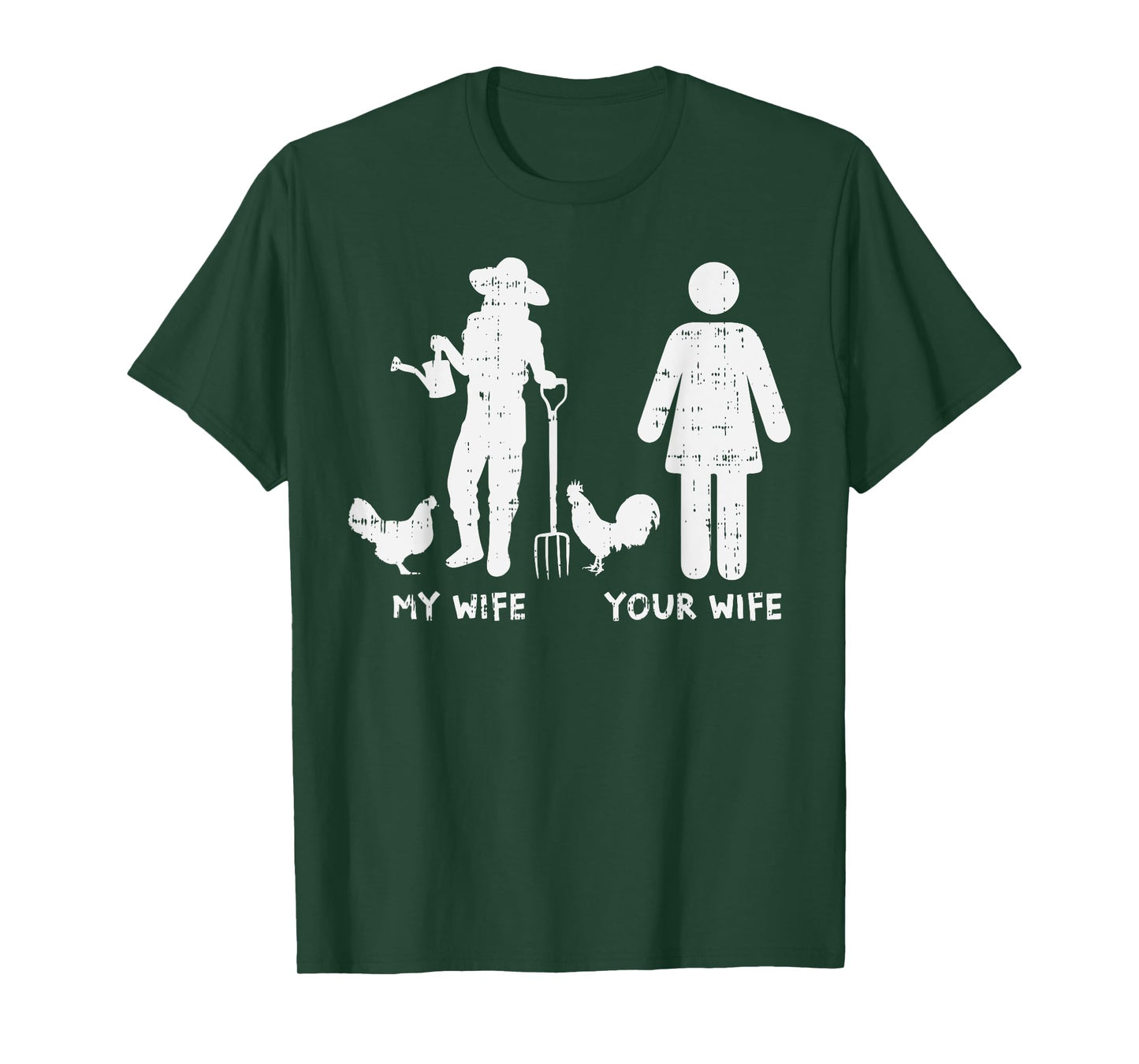 My Wife Your Wife Chicken Funny Farming Farmer Husband Gift T-Shirt