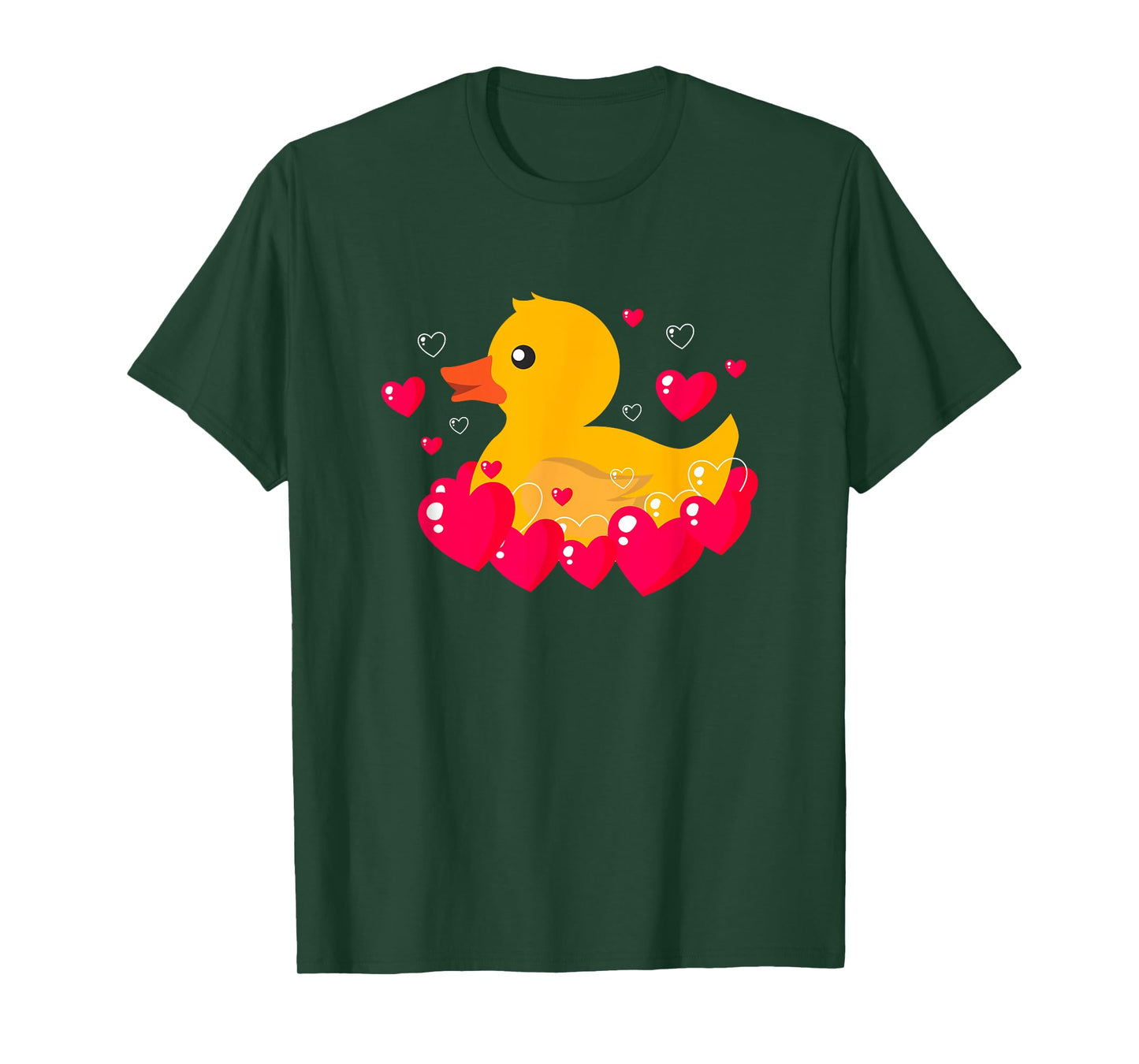 Yellow duck Rubber love Valentines day Funny men women kids T-Shirt