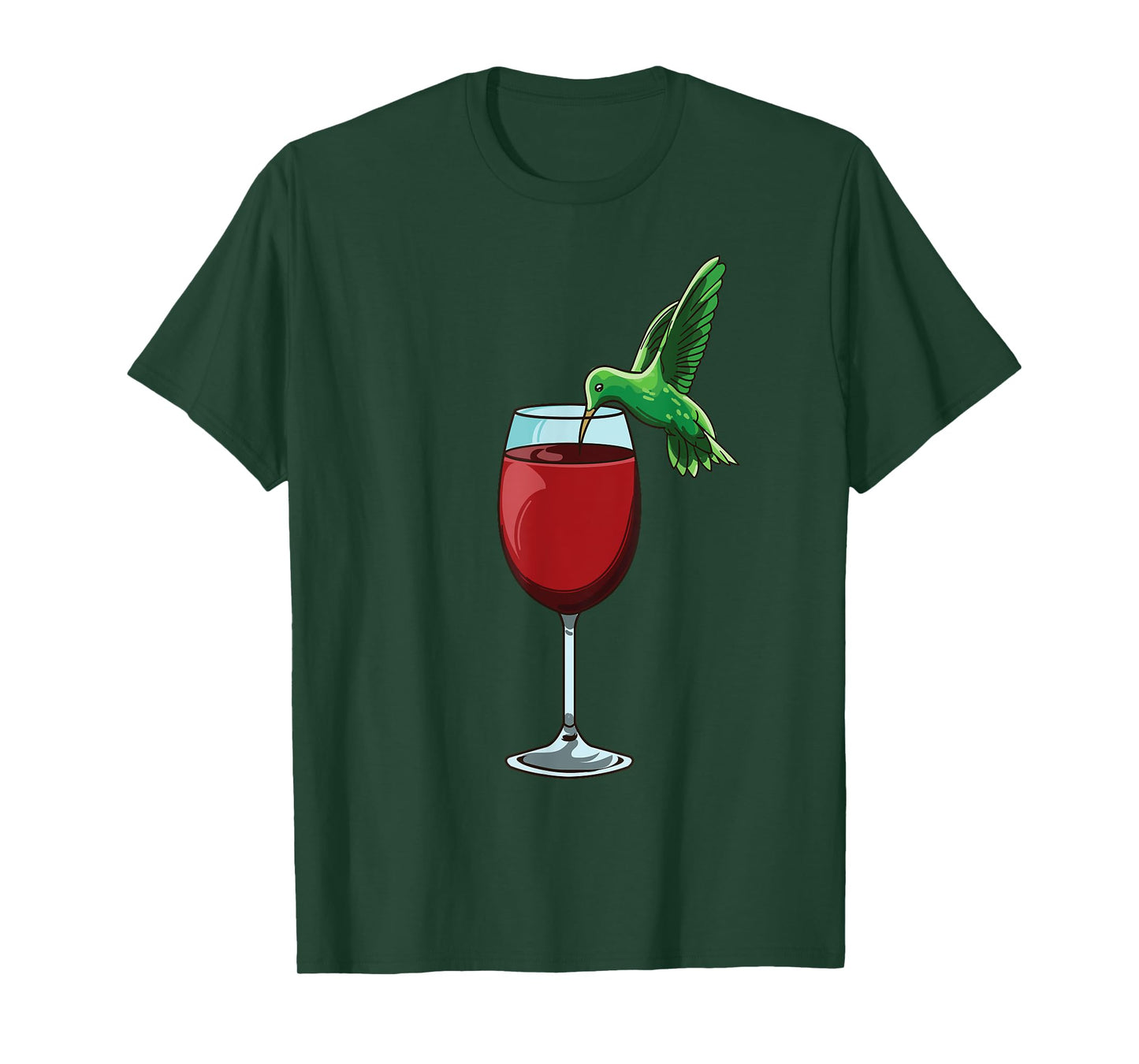 Funny Hummingbird Humming Birds Wine Drinking Bird Lover T-Shirt