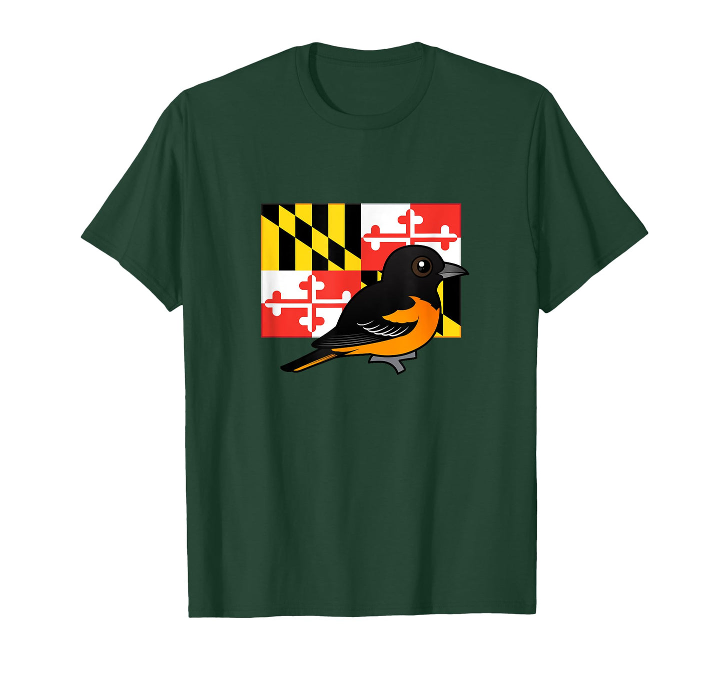 State Birdorable of Maryland: Cute Baltimore Oriole T-Shirt