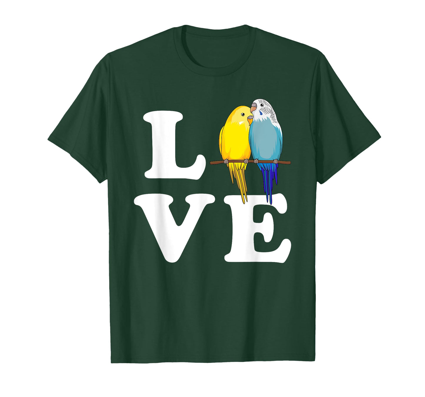 Budgie Love Parakeet Budgerigar Womens Girl T-Shirt