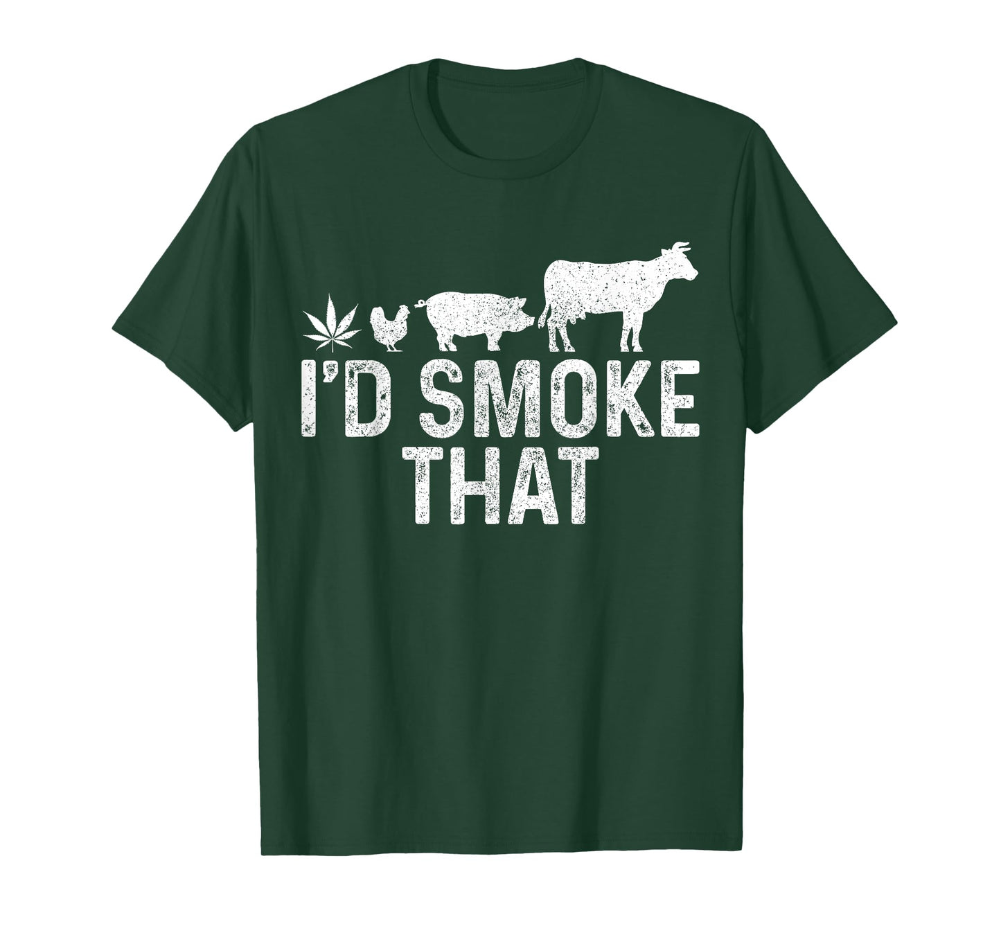 Cannabis I'd Smoke That BBQ Grilling Smoking Marijuana Weed T-Shirt