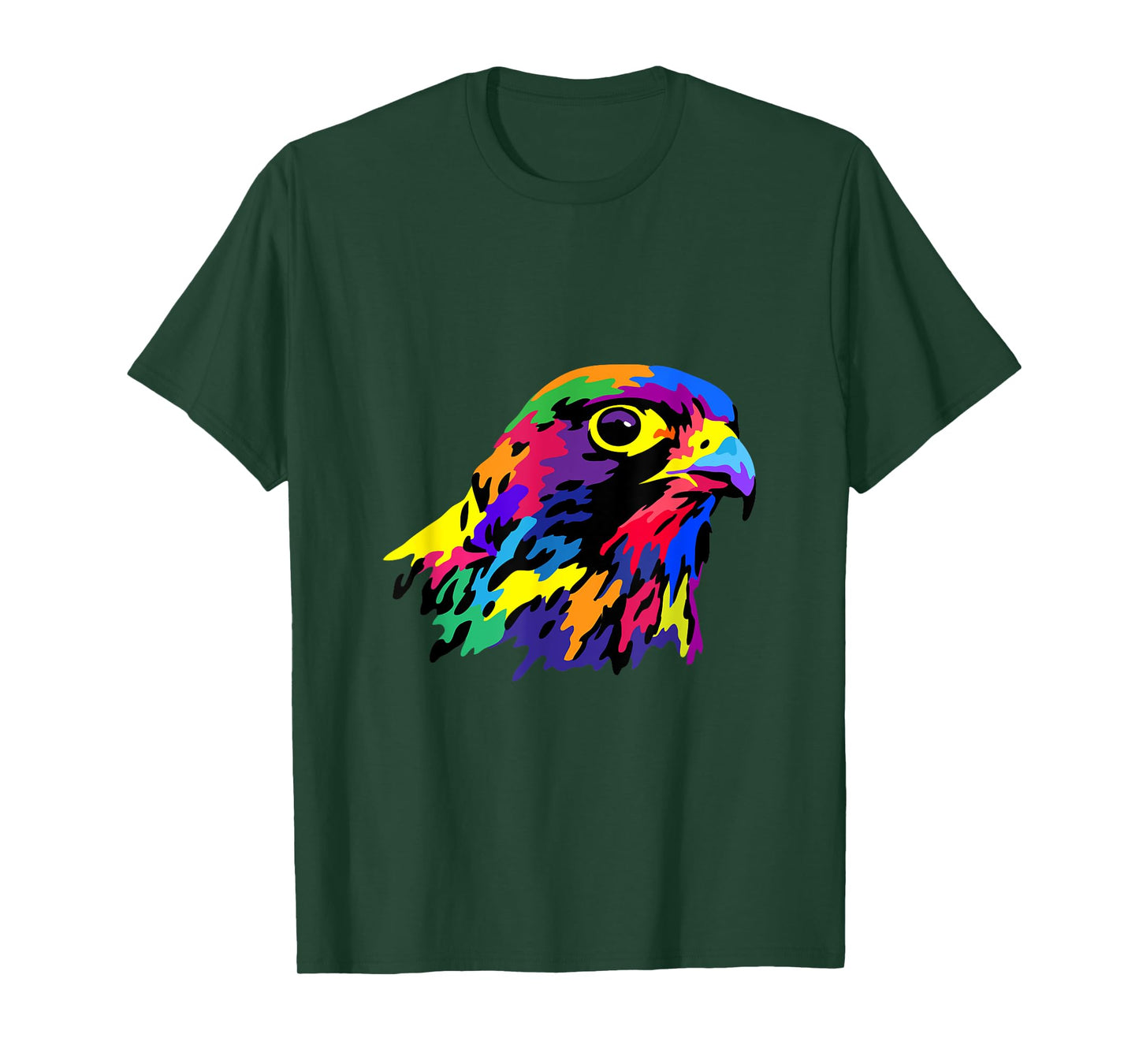 Pop Art Peregrine Falcon Hawk Falconry Bird Lover Birder T-Shirt