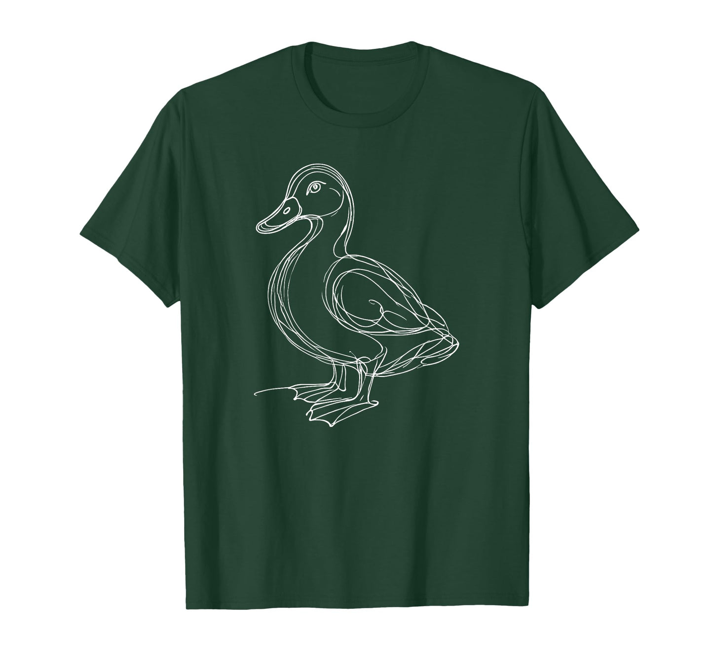 Line Art Duck Ducks T-Shirt