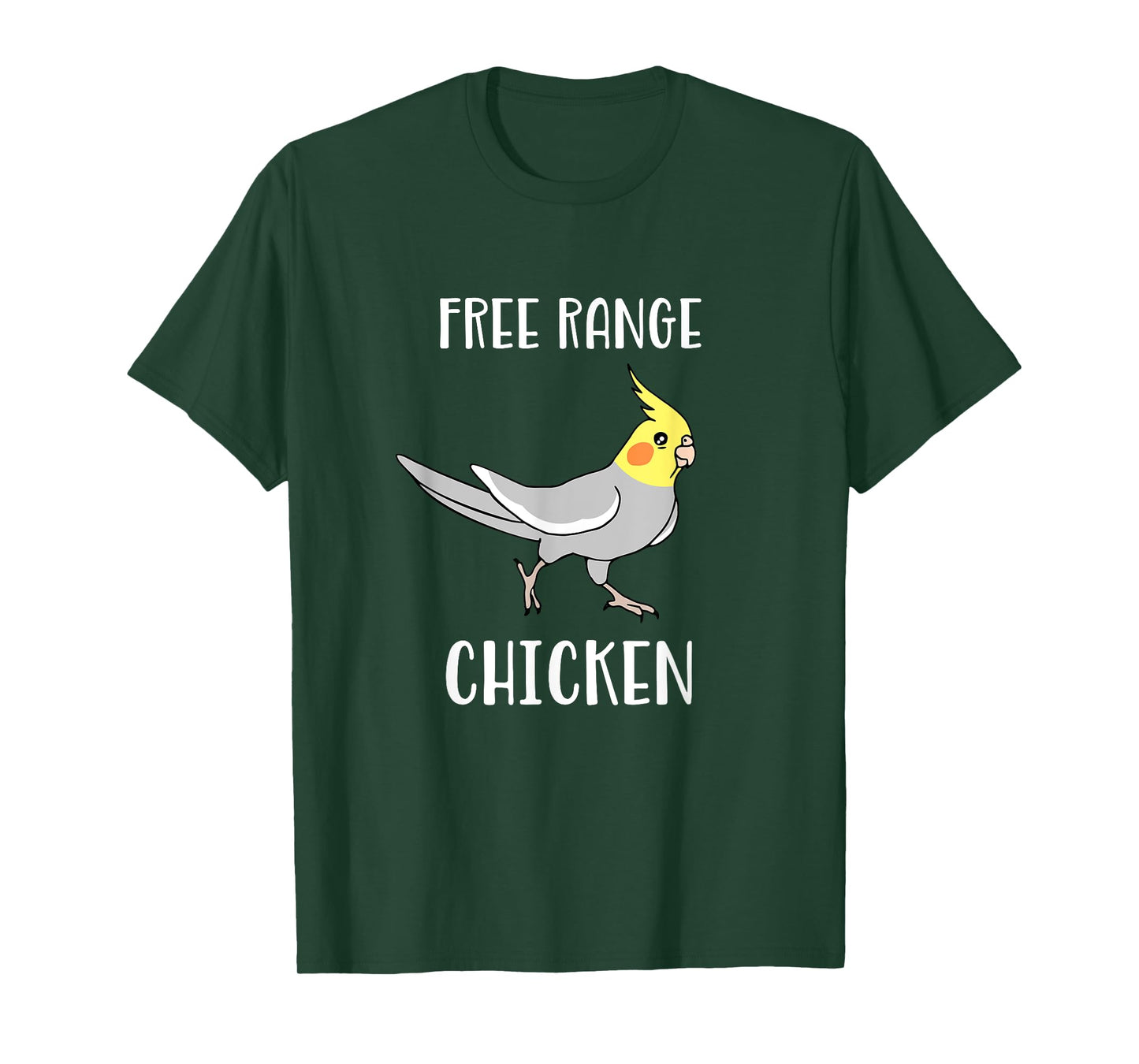 Free Range Chicken Cockatiel Funny Parrot Birb Memes T-Shirt
