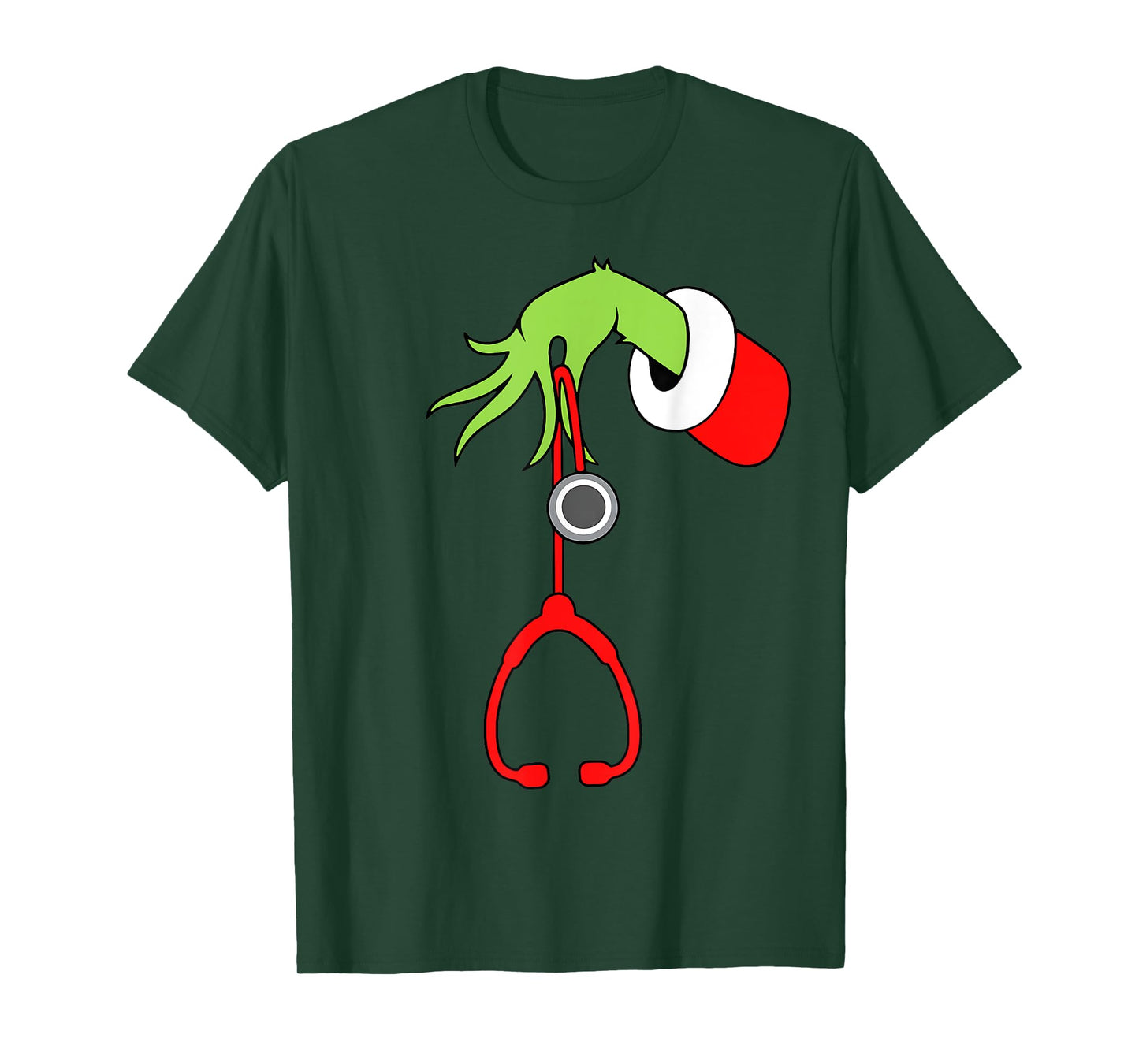 Nurse Christmas Stethoscope Nurses Xmas Pajamas PJs Women T-Shirt