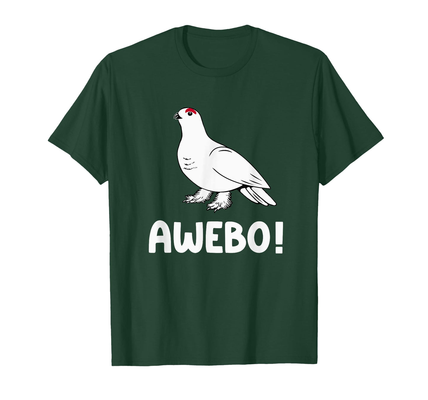 Awebo Meme Willow Ptarmigan Awebo Bird Funny Arctic Chicken T-Shirt