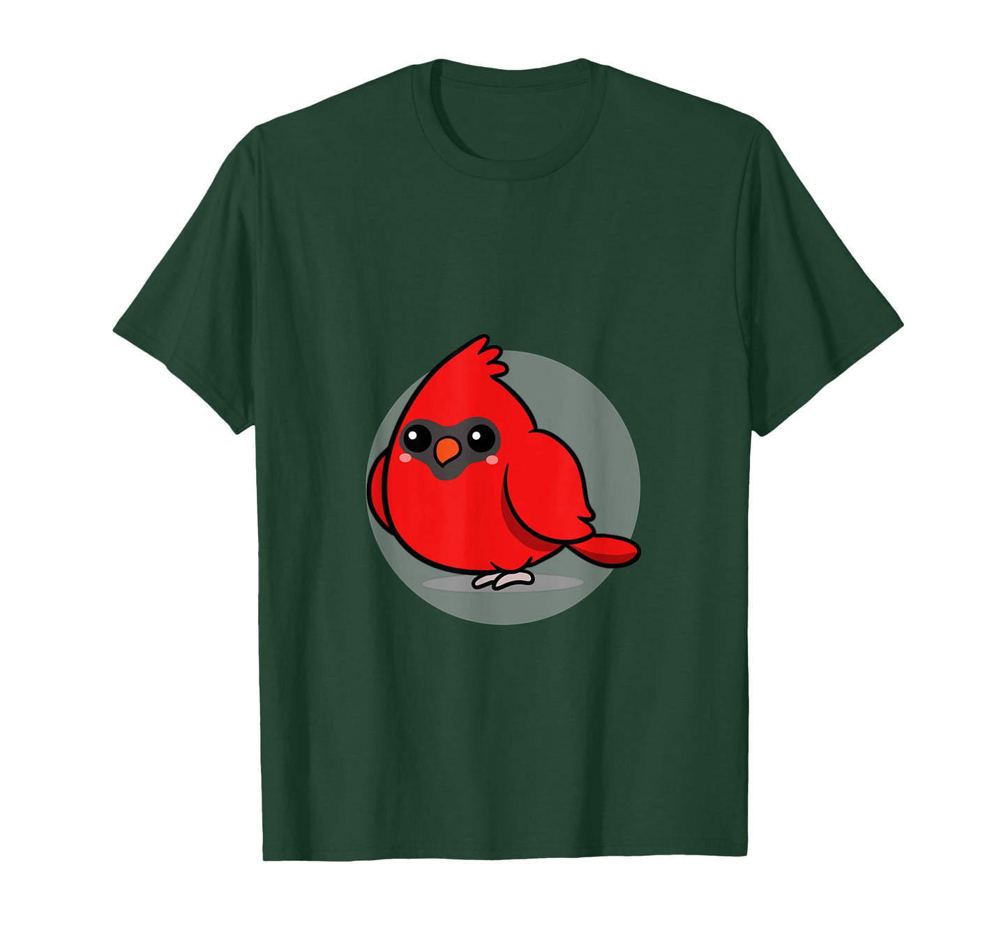 Cute Kawaii Aesthetic Northen Cardinal Bird T-Shirt