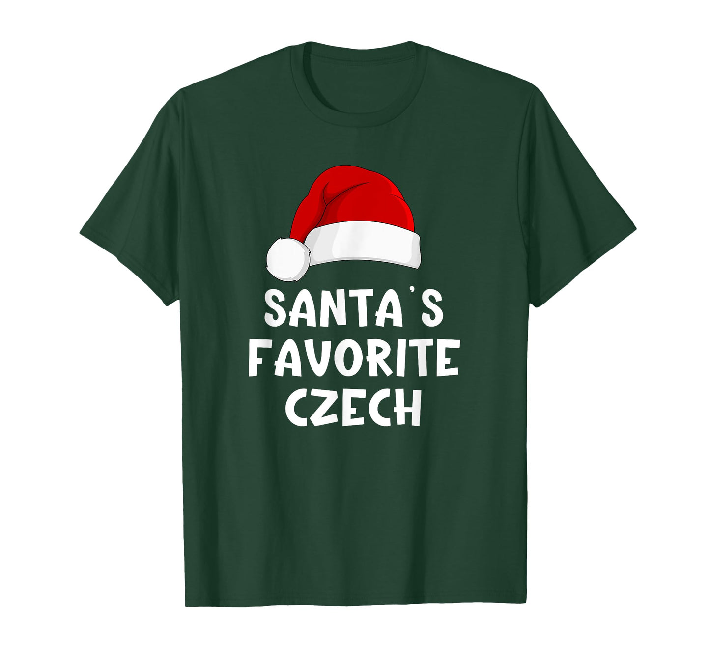 Christmas Santa's Favorite Czech Funny Xmas Pajama Republic T-Shirt