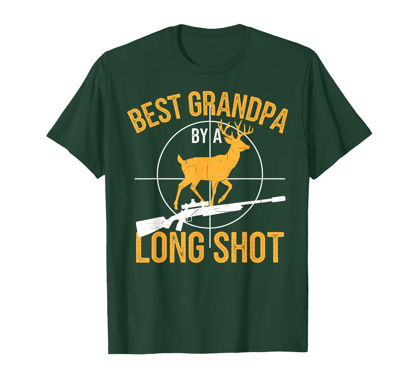 Best Grandpa Dad Buck Deer Hunter Grandfather Funny Hunting T-Shirt