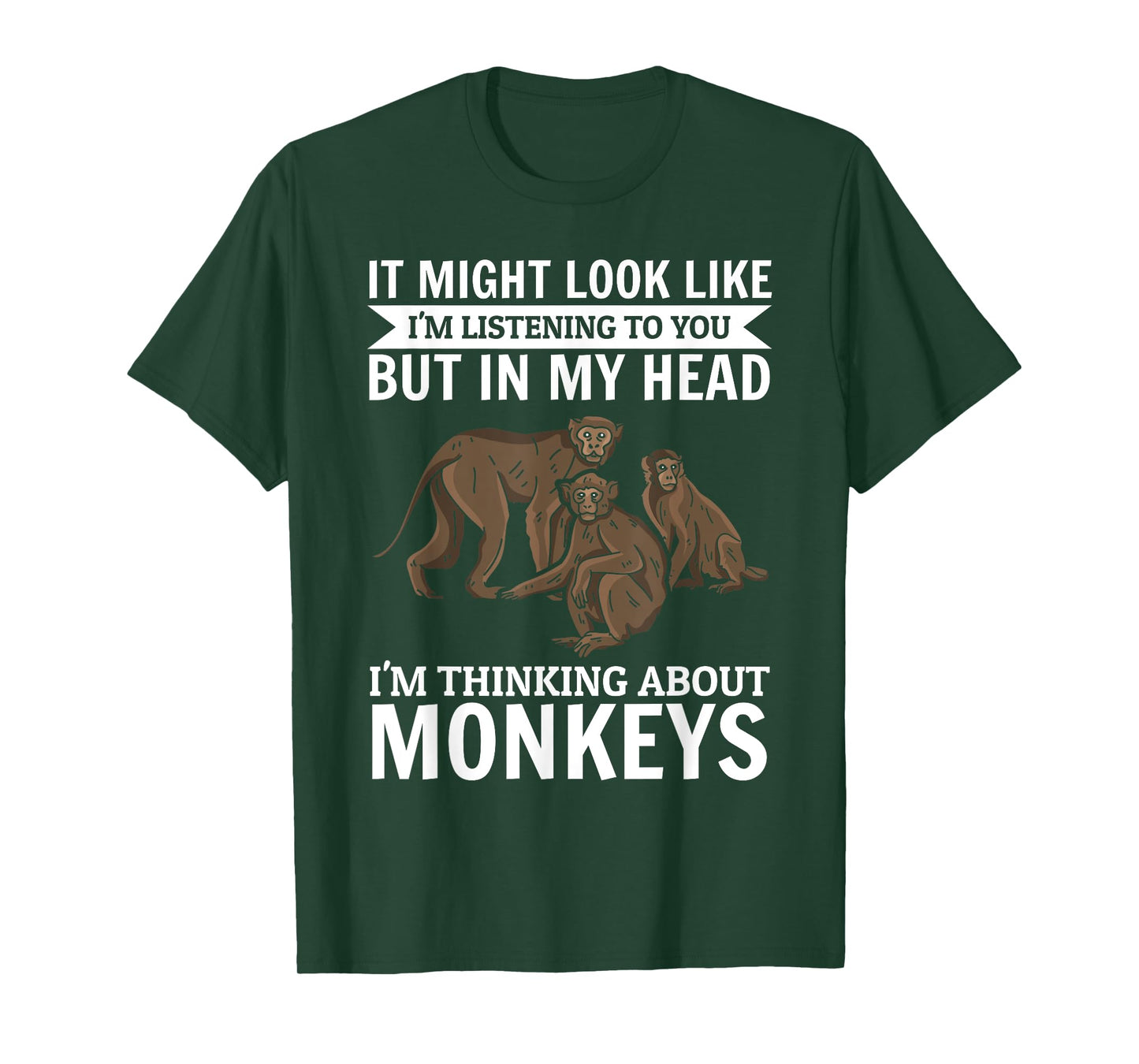 It might look like i'm listening to you - Monkey Orangutan T-Shirt