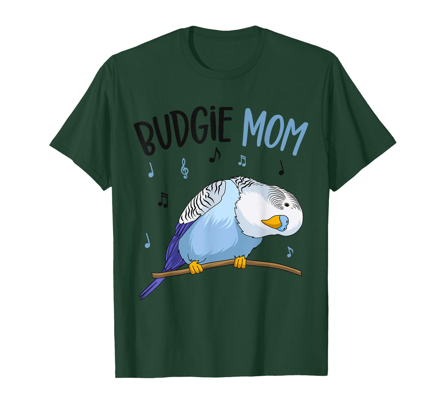 Budgie Mom Parakeet Budgerigar Funny Womens T-Shirt