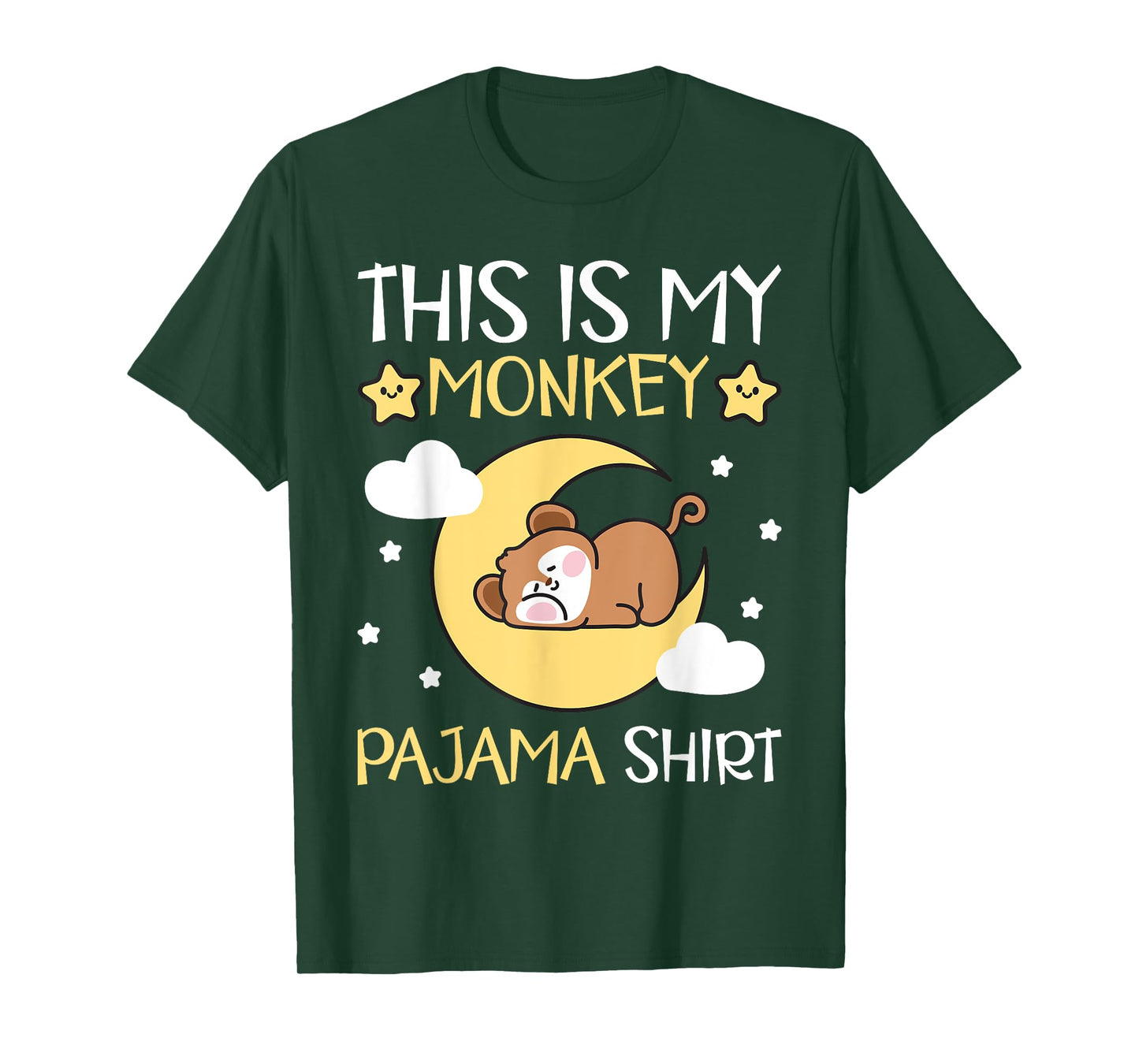 Cute PJ Teen Boys Girls PJs Funny This Is My Monkey Pajama T-Shirt