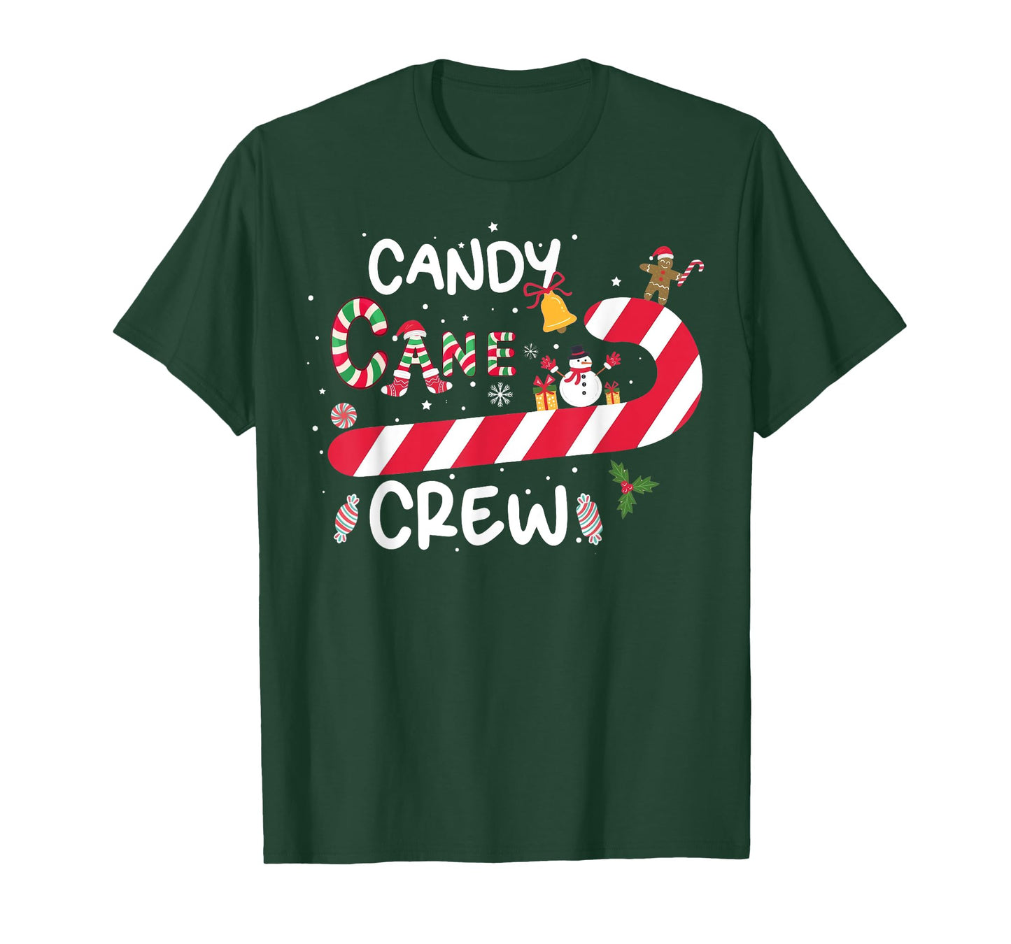 Candy Cane Crew Funny Christmas Candy Lover X Mas T-Shirt