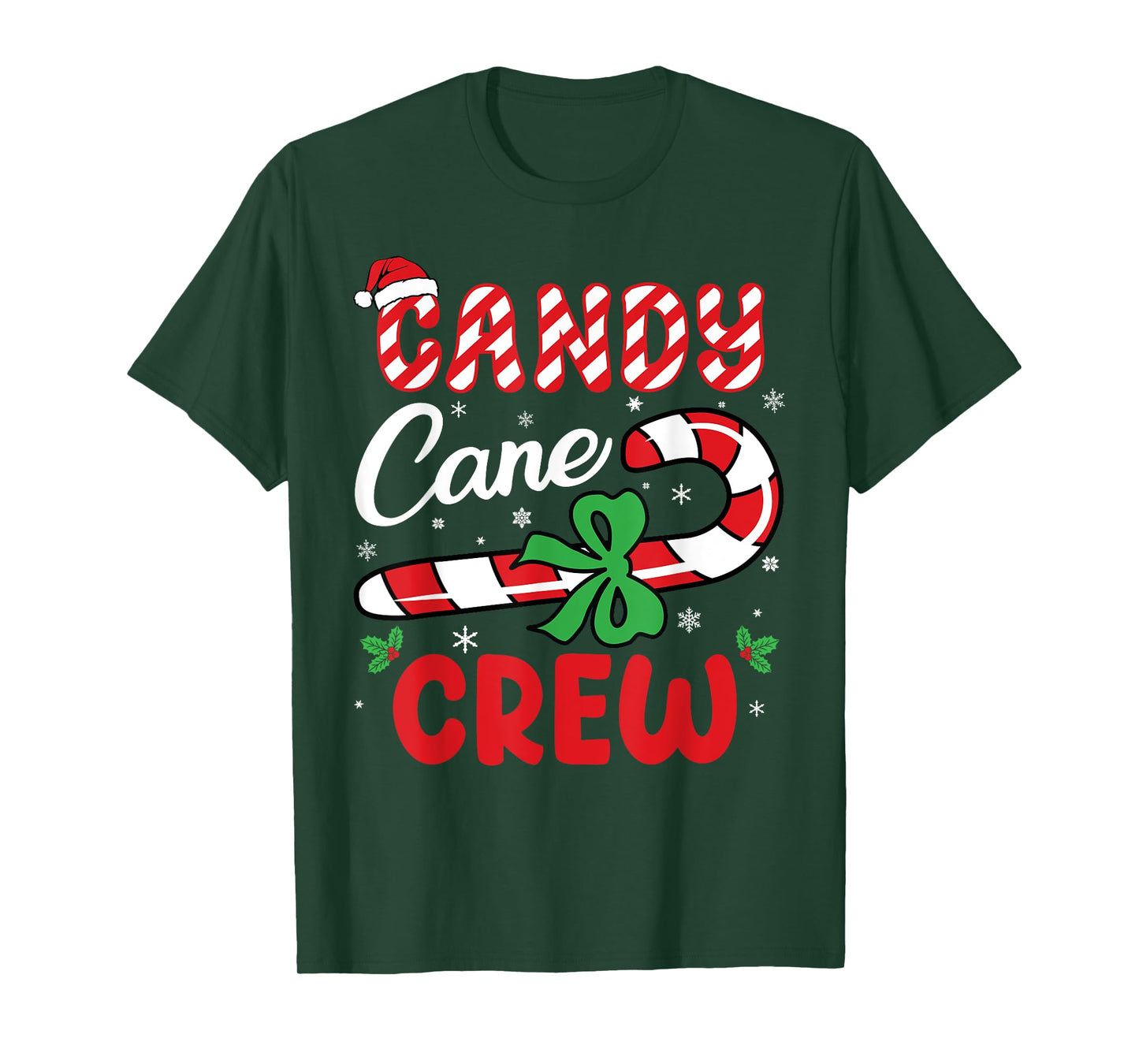 Candy Cane Crew - Funny Christmas Holiday Men Women T-Shirt