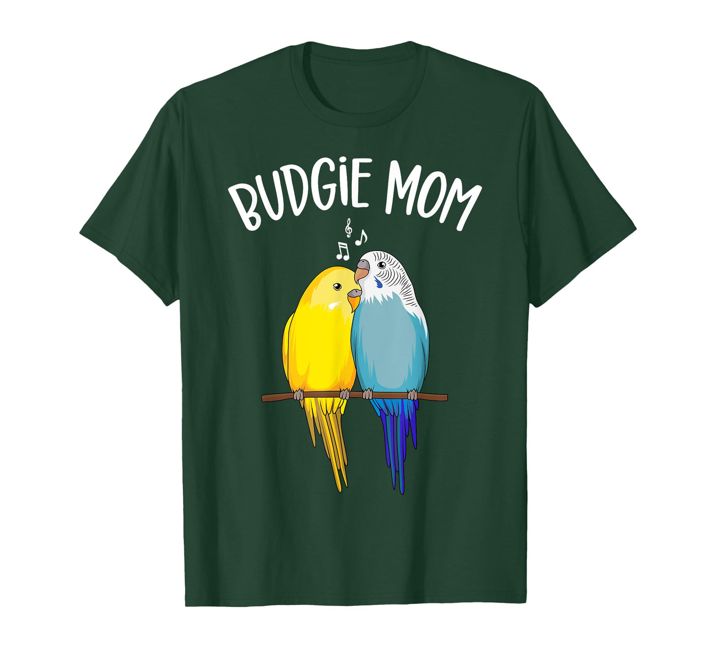 Budgie Mom Parakeet Budgerigar Funny Women T-Shirt