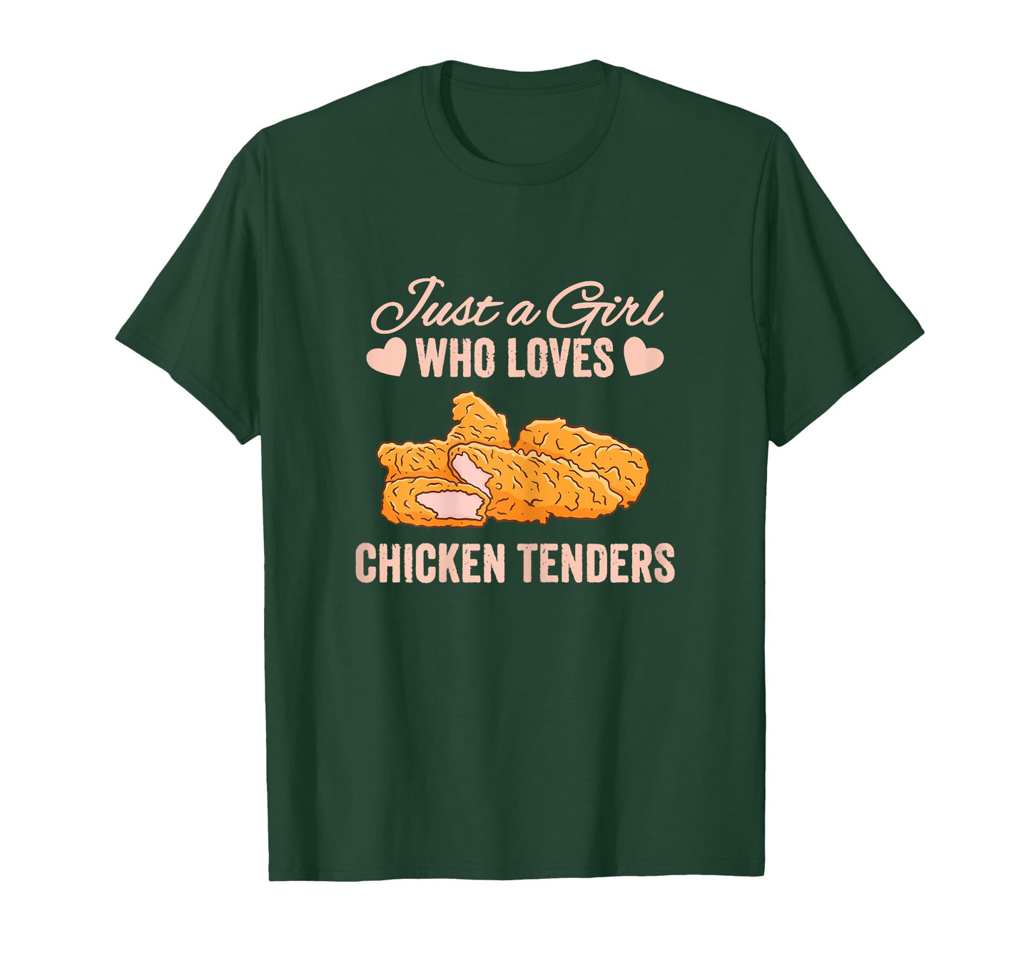 Just a Girl Who Loves Chicken Tenders Tendies Women T-Shirt