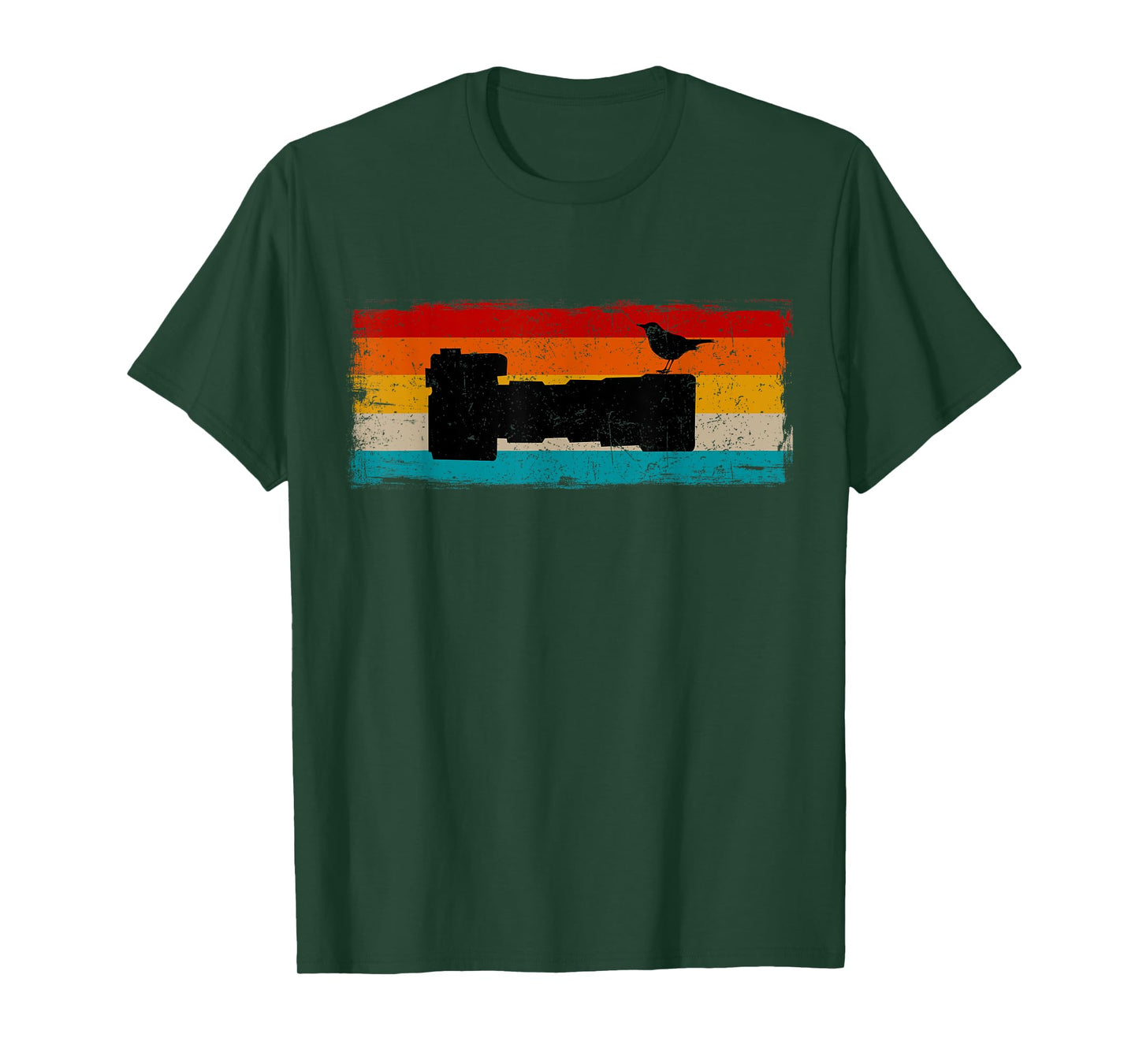 Vintage Bird Photographer Nature Photography Bird Lover T-Shirt