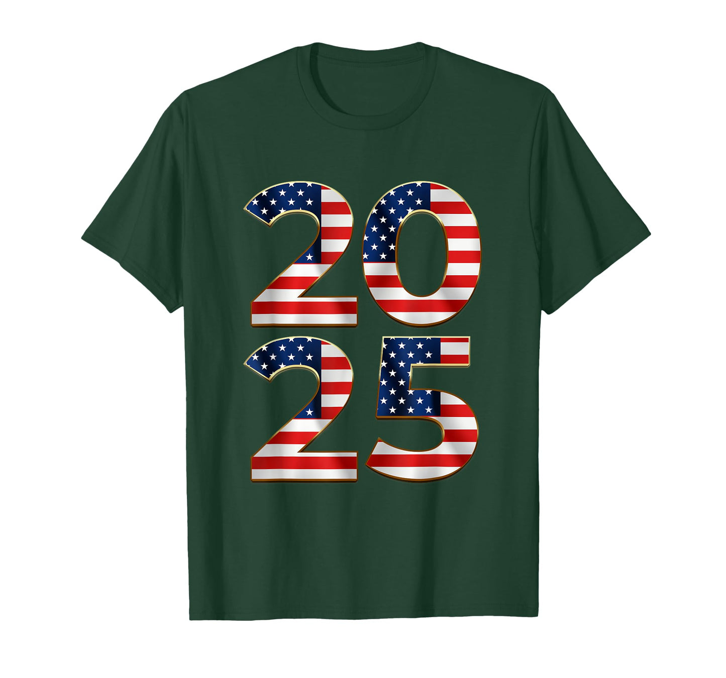 2025 Happy New Year American US Flag Patriotic 4th of July T-Shirt
