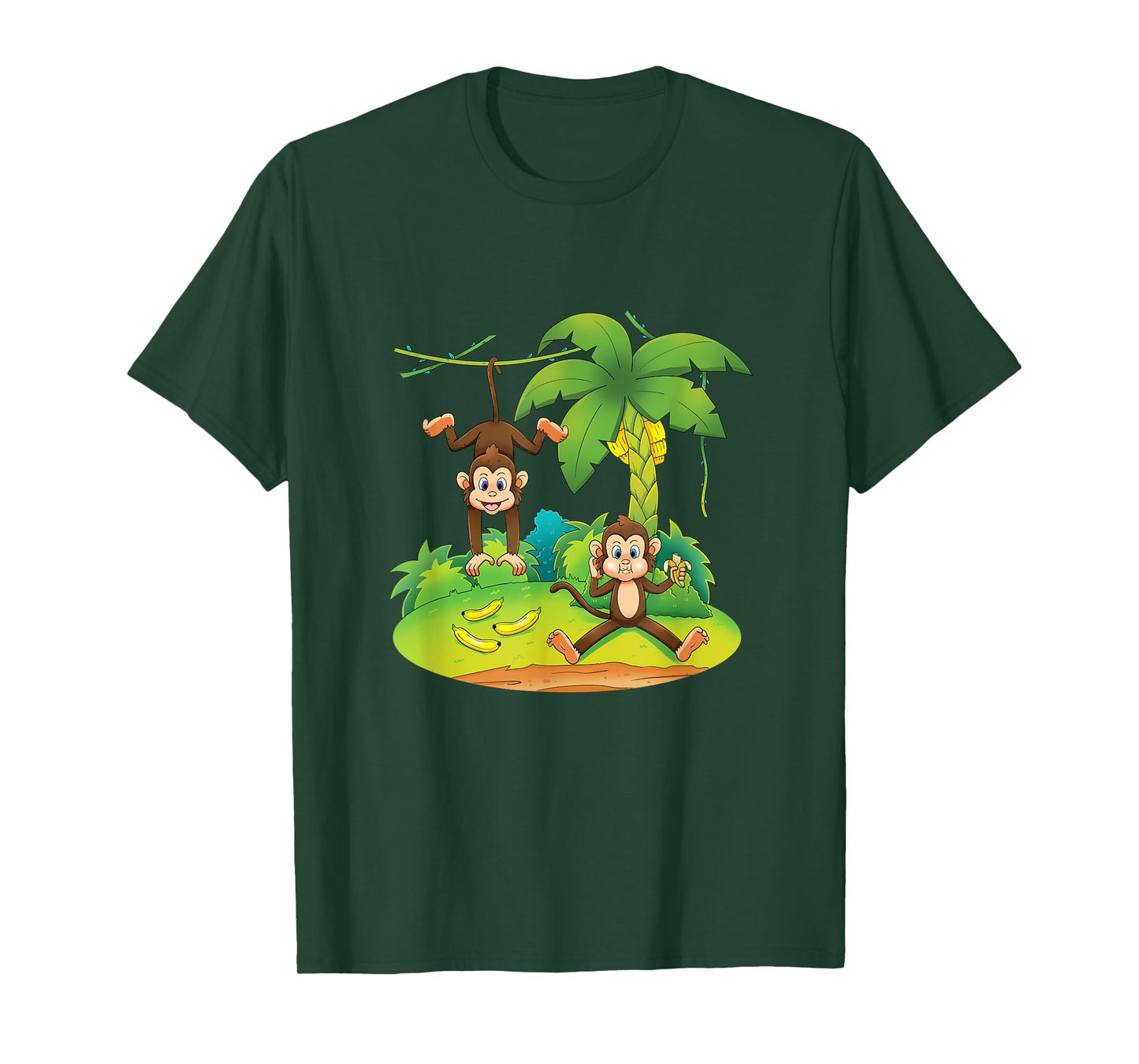 MONKEYS IN TREES Jungle Animals Cute Birthday Gift T Shirt T-Shirt