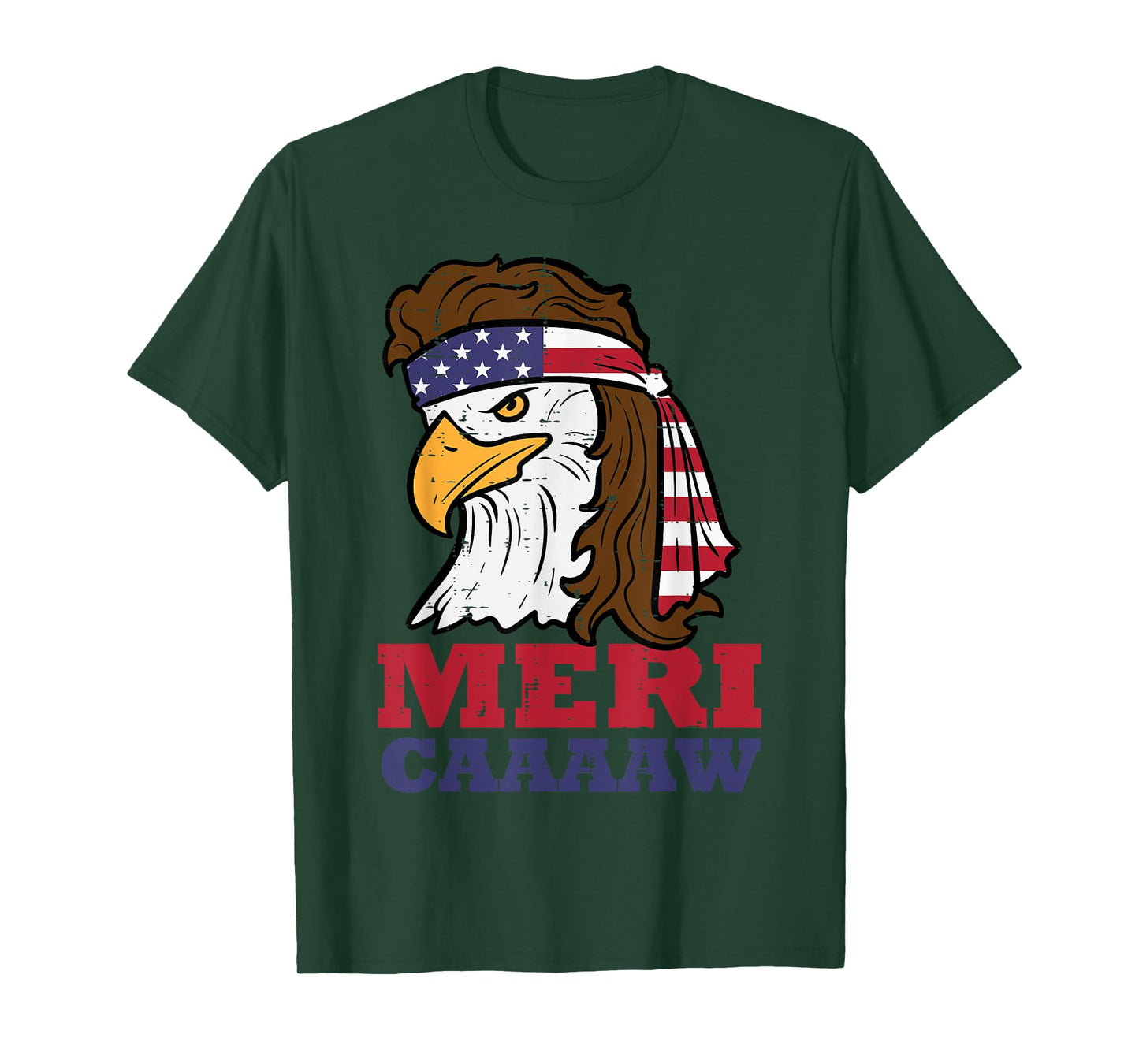 4th Of July Eagle Meri Caw Freedom Patriotic Men Women Kids T-Shirt