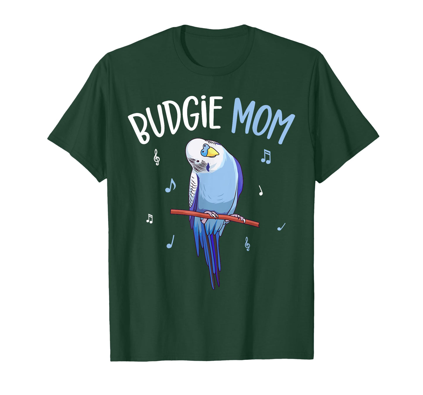 Budgie Mom Parakeet Budgerigar Womens Funny T-Shirt