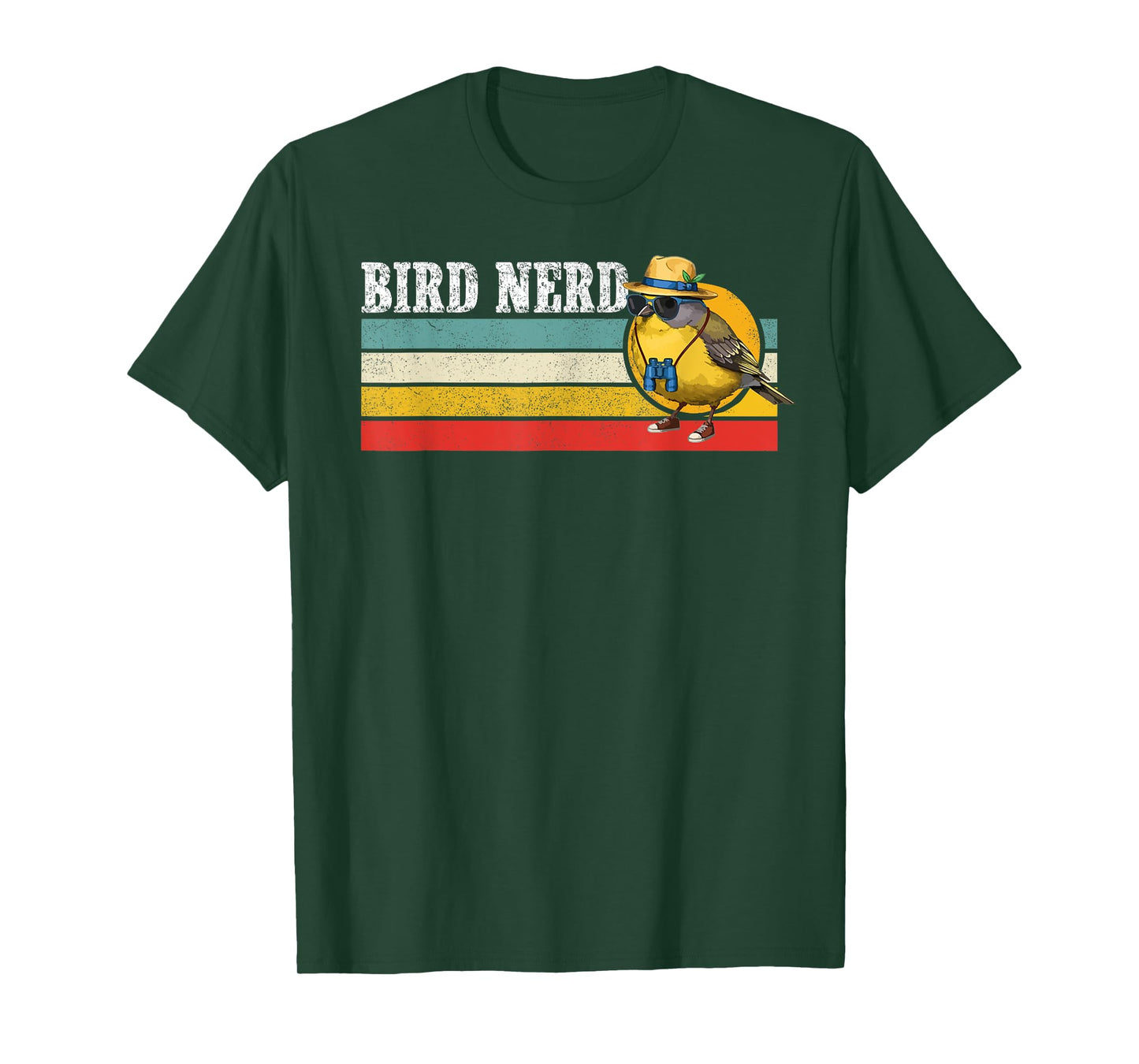 Bird Nerd Vintage Bird Lover Birding Funny Bird Watching T-Shirt