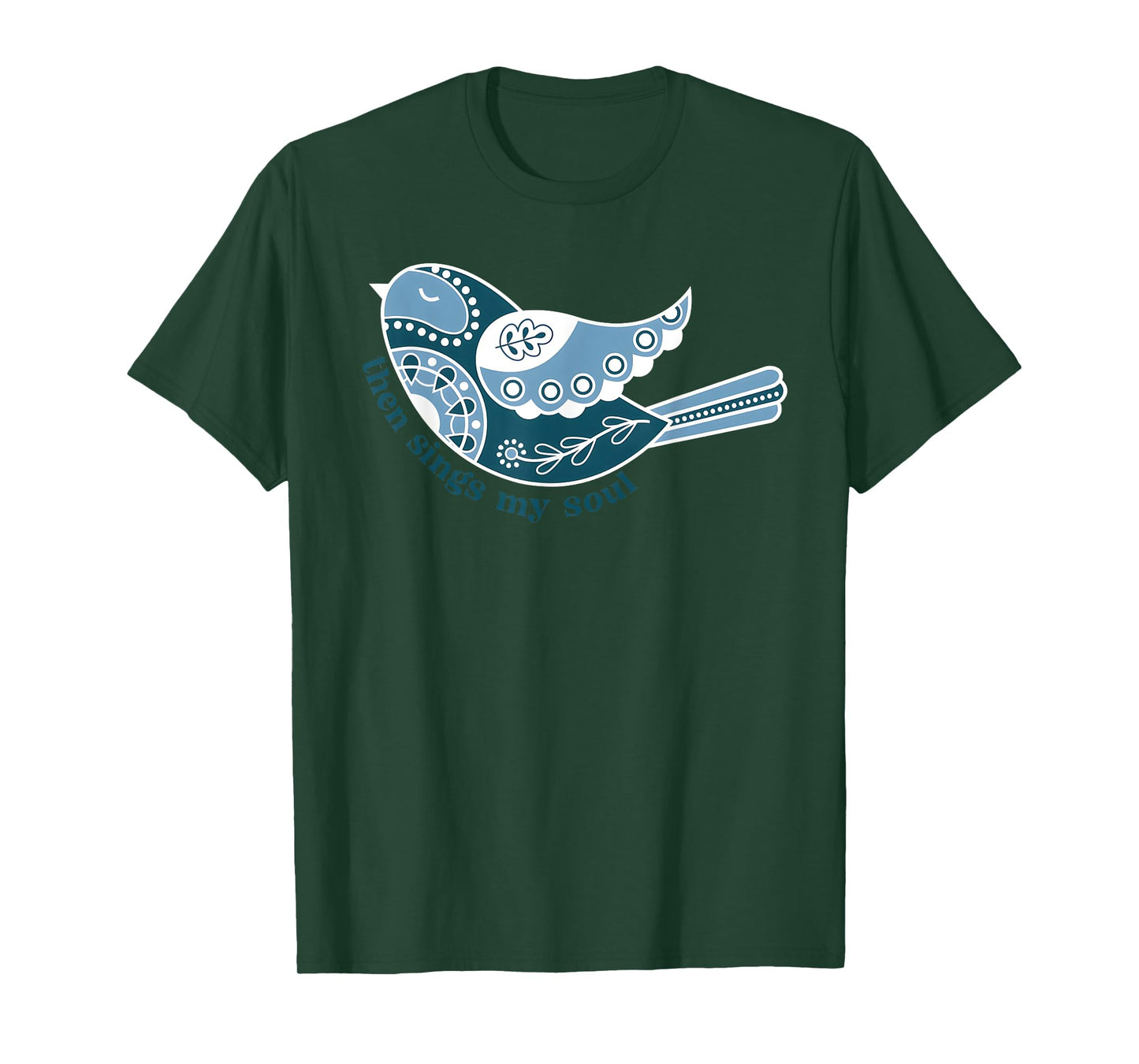 Retro Then Sings My Soul Funny Bird Christian T-Shirt
