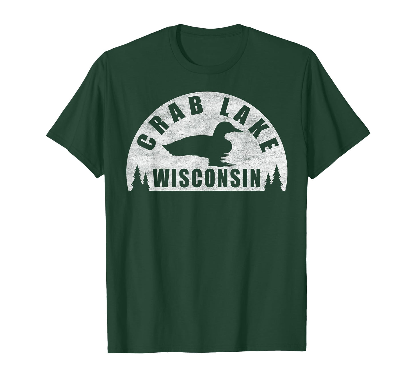 Crab Lake Northern Wisconsin Loon T-Shirt