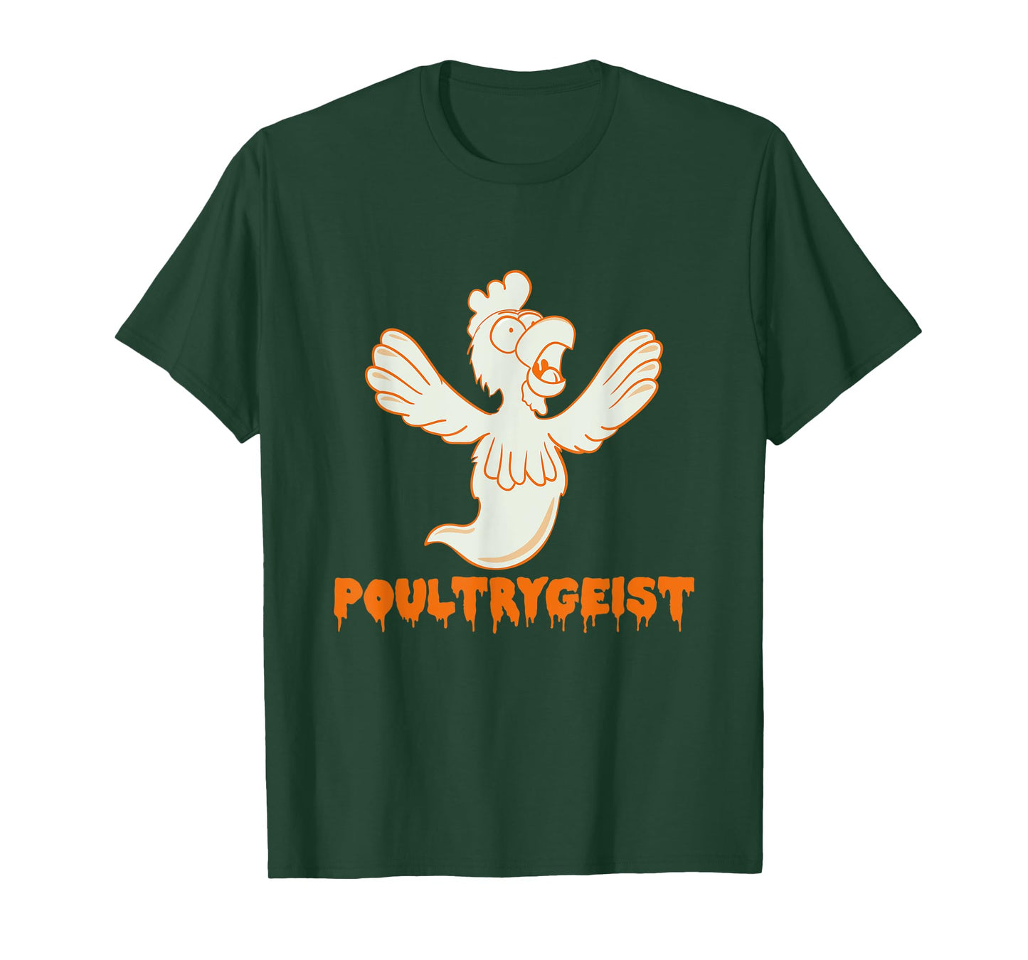 Poultrygeist Funny Chicken Ghost Pun T-Shirt