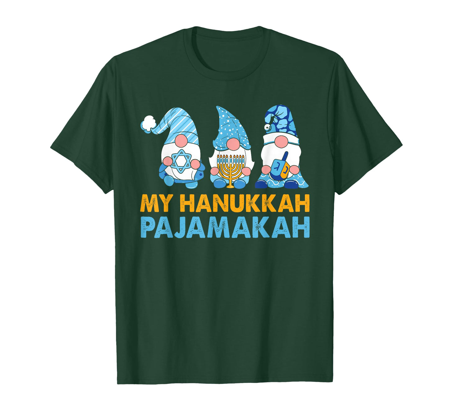 My Hanukkah Pajamakah Funny Chanukah Pajamas Xmas Women Kids T-Shirt