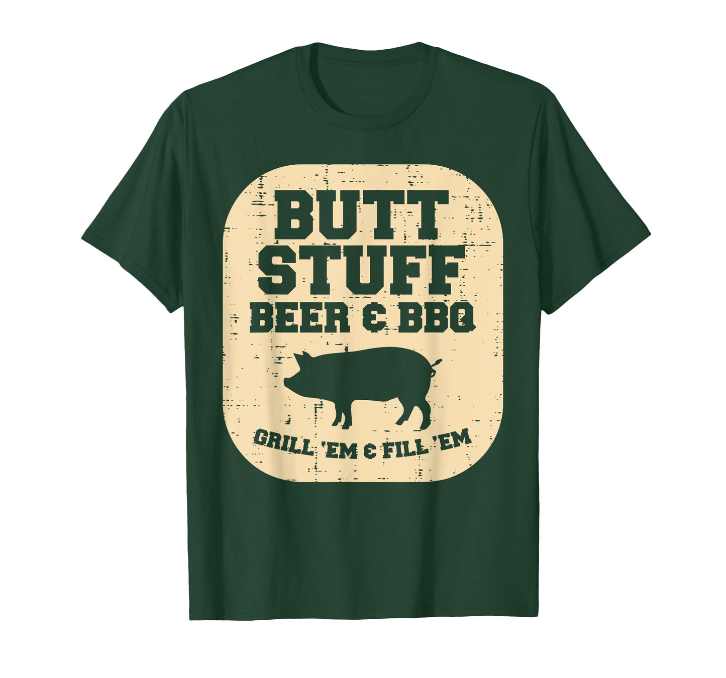 Pork Stuff Bbq Grill Em Barbecue Pig Meat Grilling Dad Men T-Shirt
