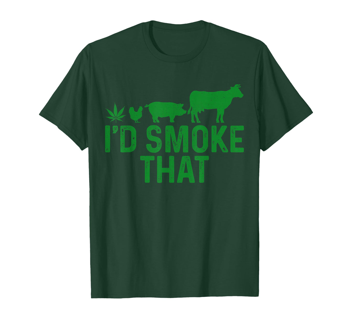 Cannabis I'd Smoke That BBQ Grilling Smoking Marijuana Weed T-Shirt