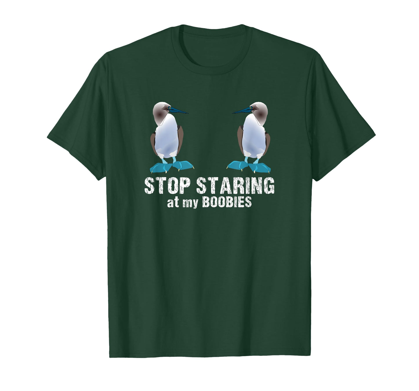 Funny stop along my Boobies for bird lovers T-Shirt