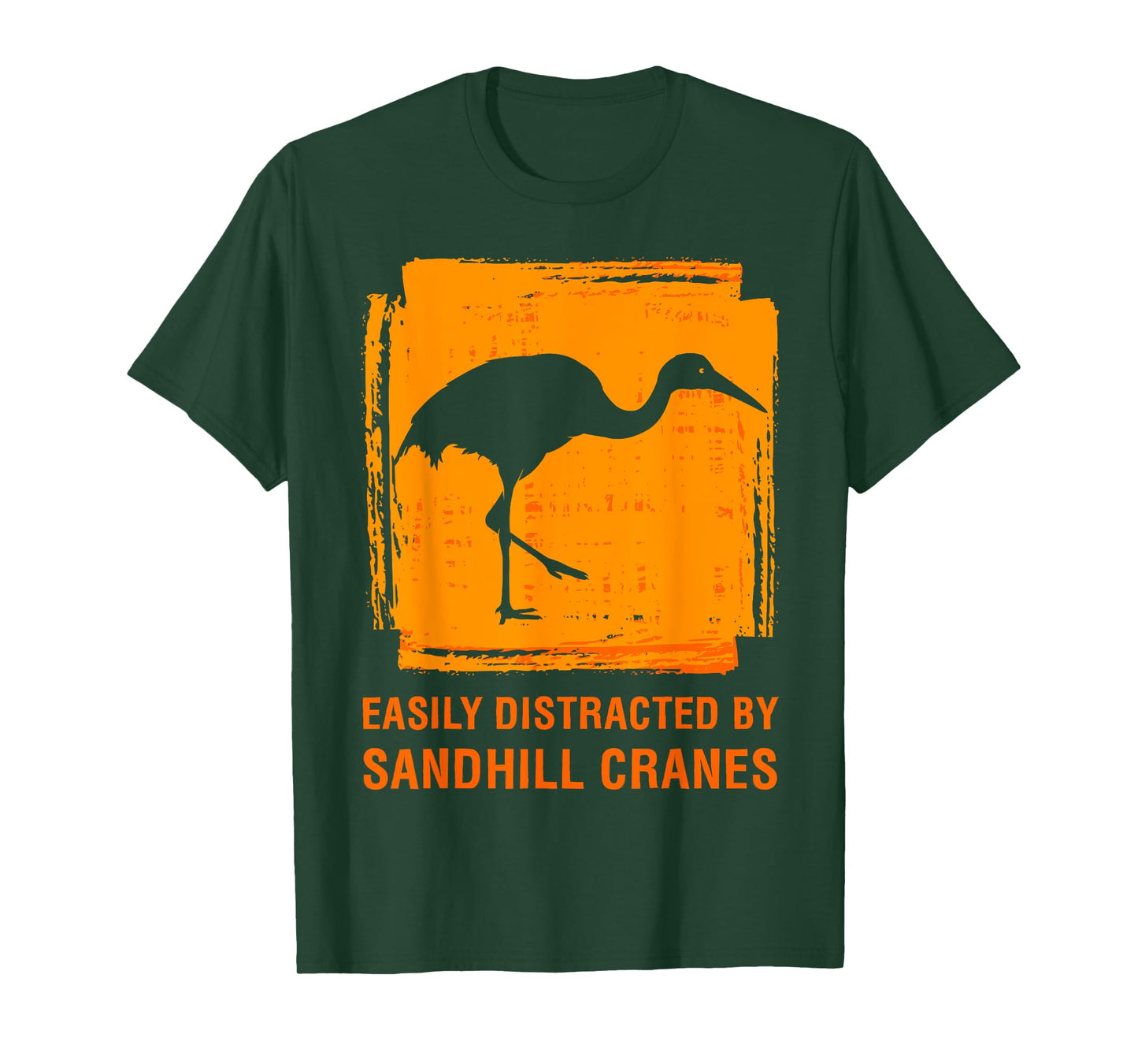 Easily Distracted By Sandhill Crane Birdwatcher Bird Lover T-Shirt