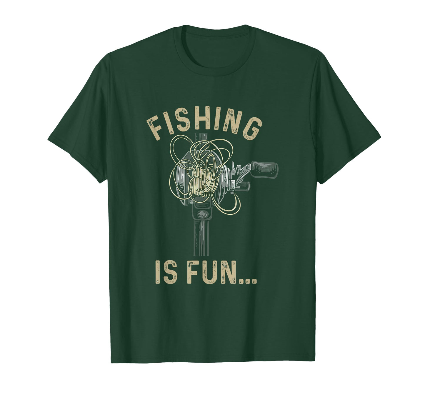 Fishing is fun Bird's Nest Funny T-Shirt