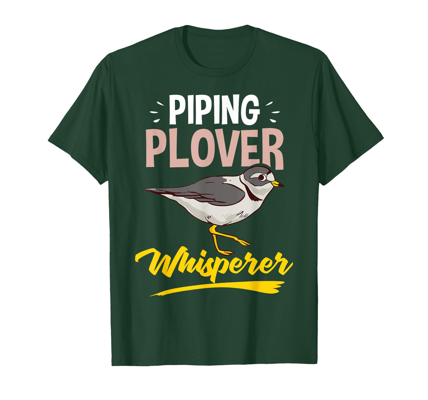 Piping Plover Bird Funny Cute Animal Watching T-Shirt
