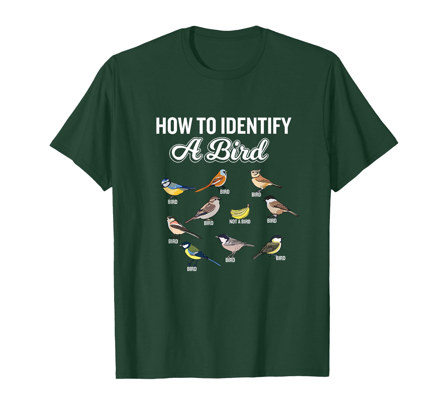 Funny Bird Watcher How To Identify a Bird Unique Birder T-Shirt