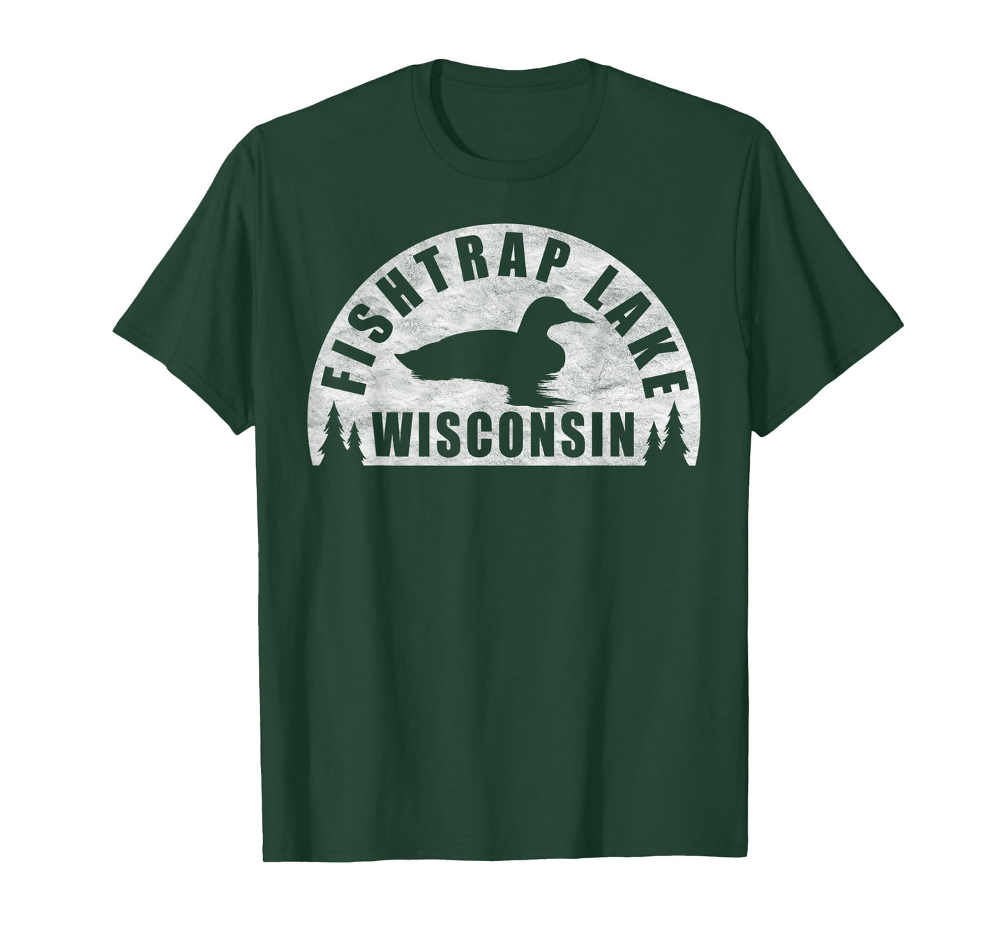 Fishtrap Lake Northern Wisconsin Loon T-Shirt