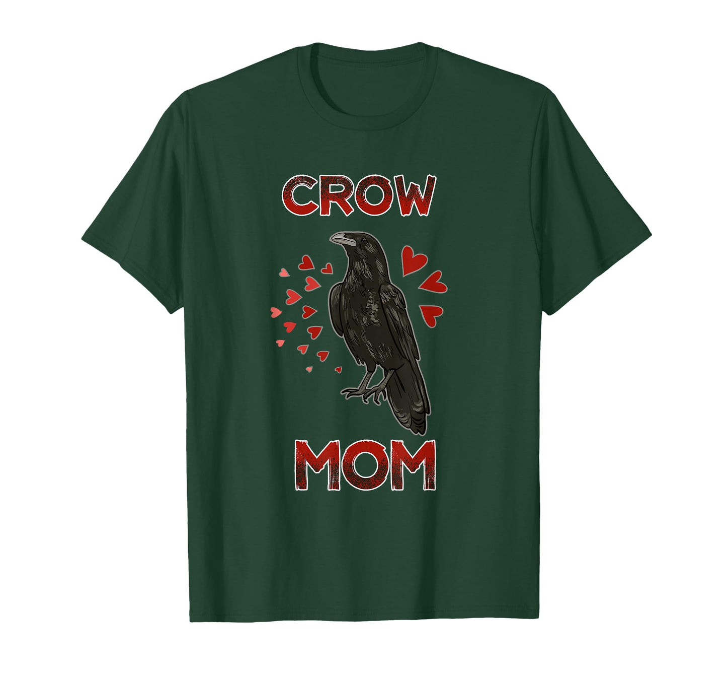 Funny Crow Mom Illustration Bird Crow Lover Quote for Women T-Shirt