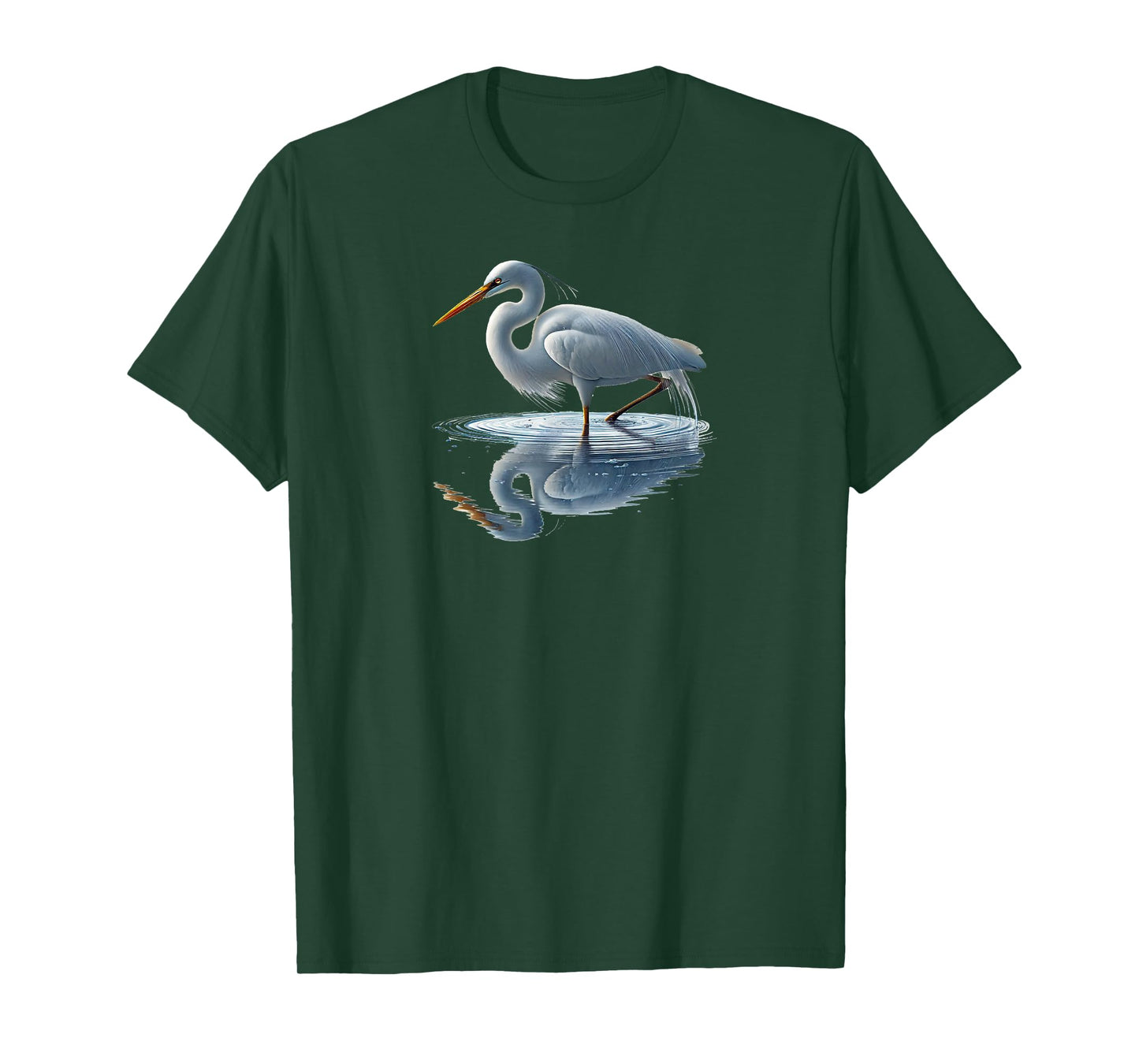 Bird Series. Great White Heron. T-Shirt