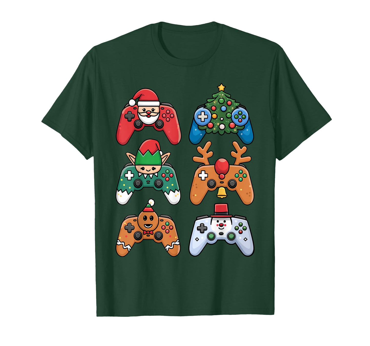 Christmas Video Gamer Controller Xmas Gaming Men Boys Kids T-Shirt