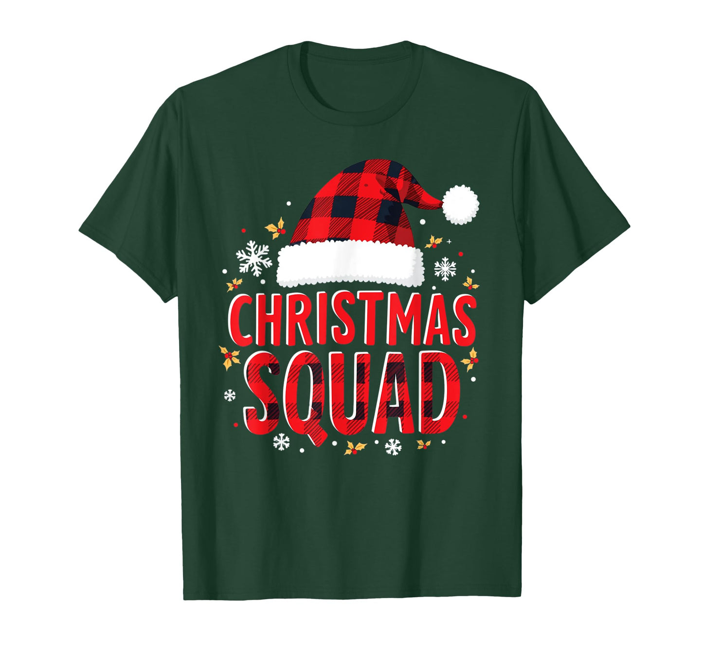 Christmas Squad Family Group Matching Christmas Pajama T-Shirt