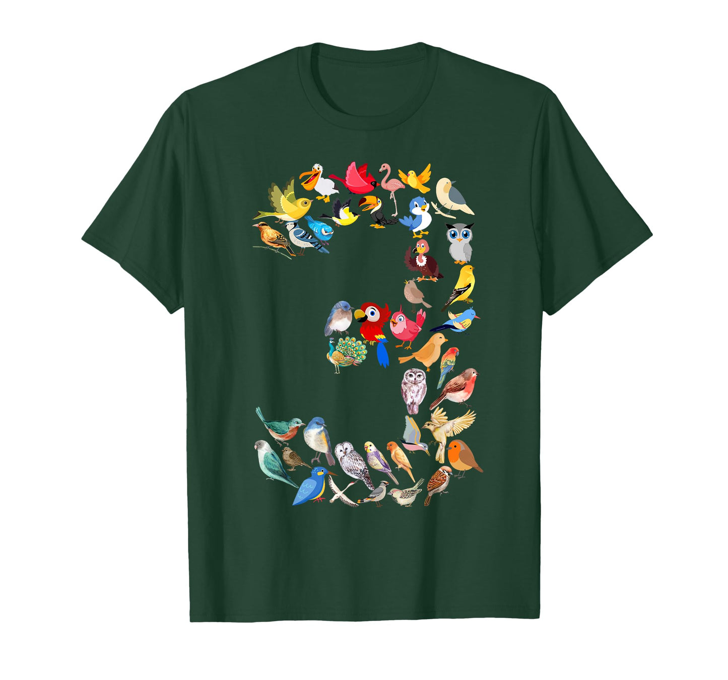Toddler 3rd Birthday Birds Themed 3 Year Old Kids Bird Lover T-Shirt