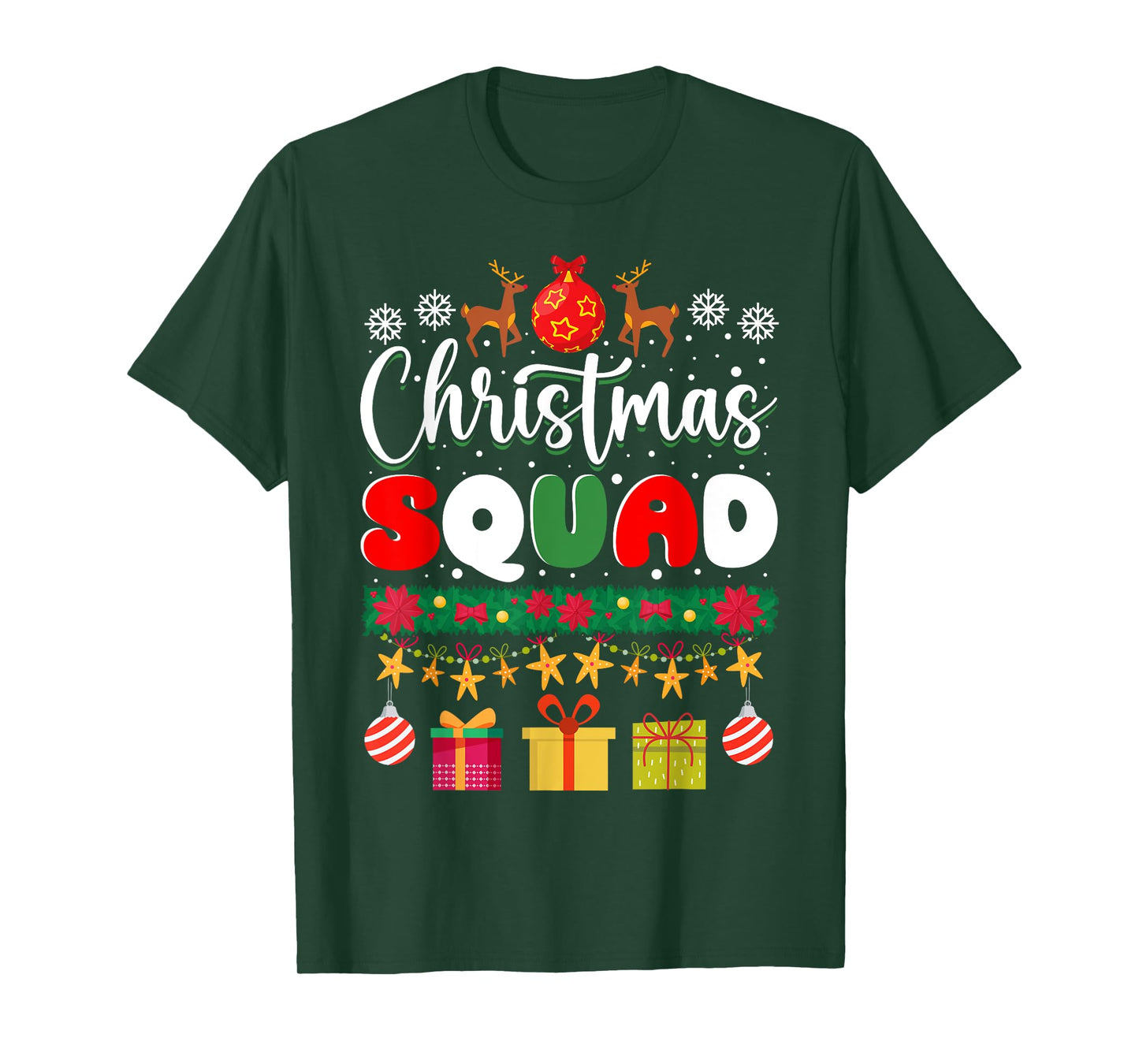 Christmas Squad Family Matching Group Christmas Xmas T-Shirt
